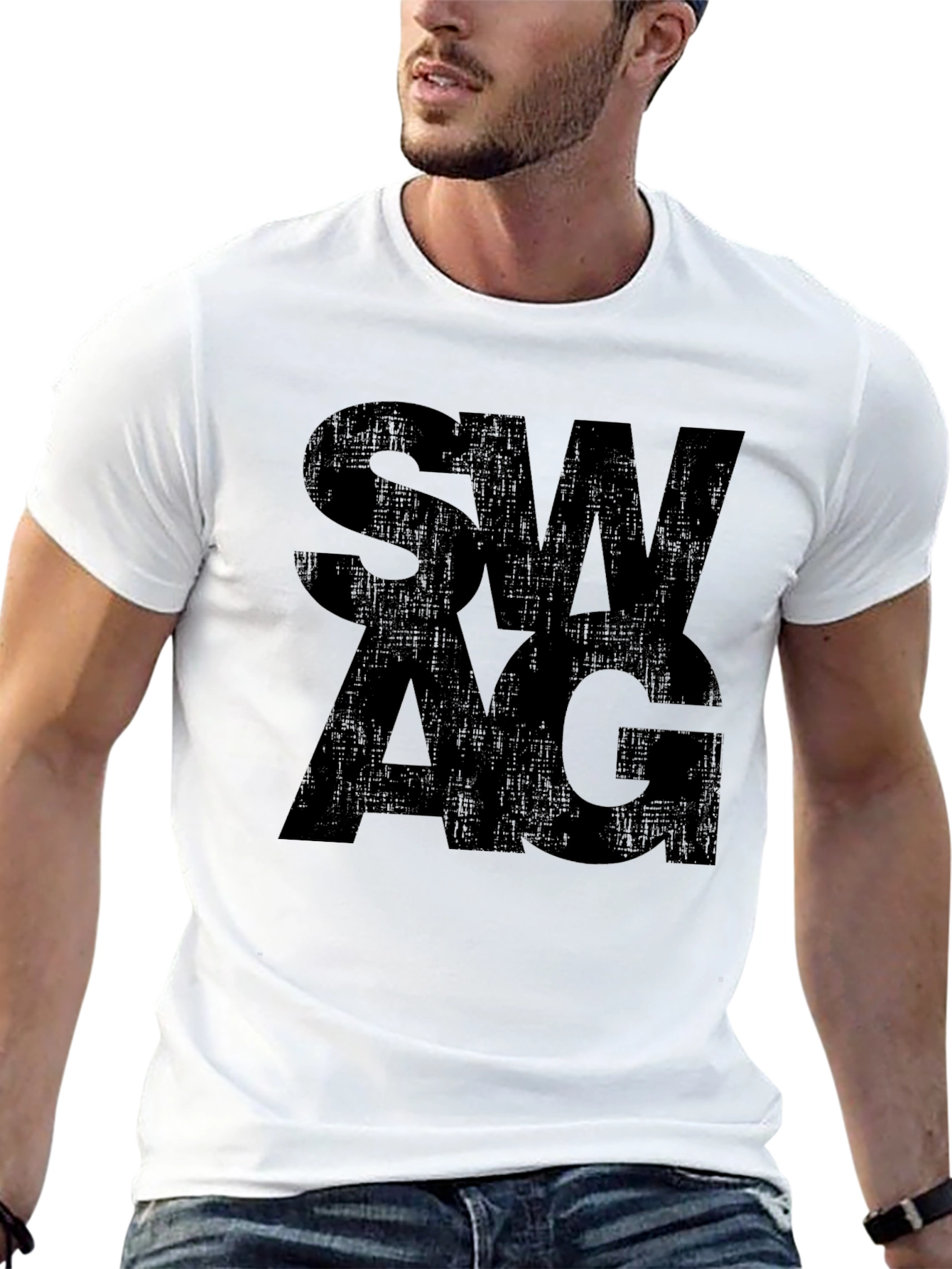 Black Swag Graphic Tee | Mens Casual T-Shirt