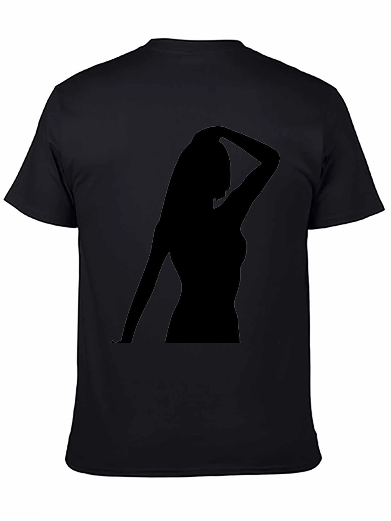 Silhouette Woman Black T-Shirt