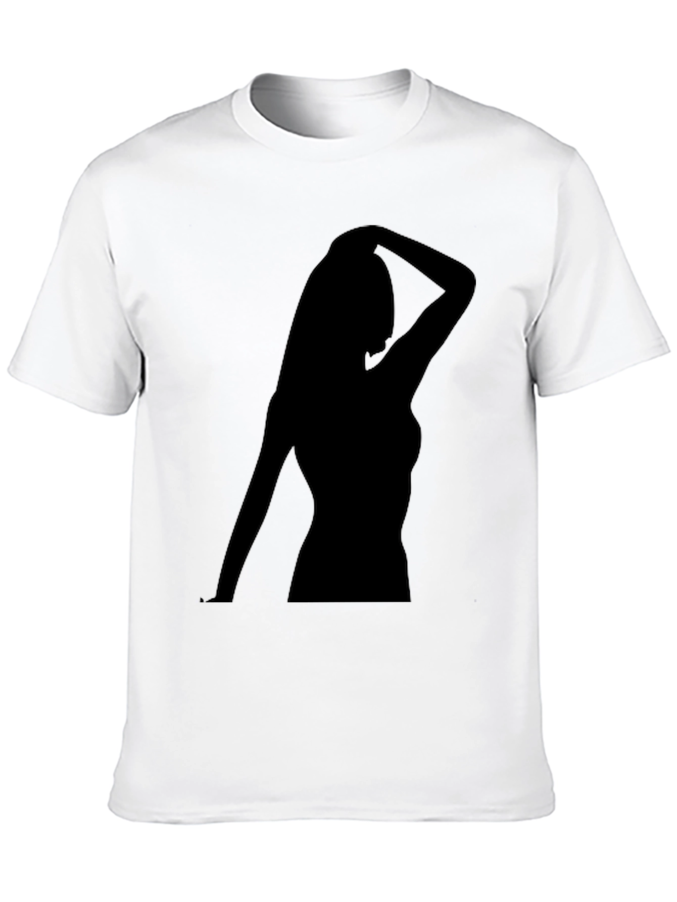 Silhouette Woman Black T-Shirt
