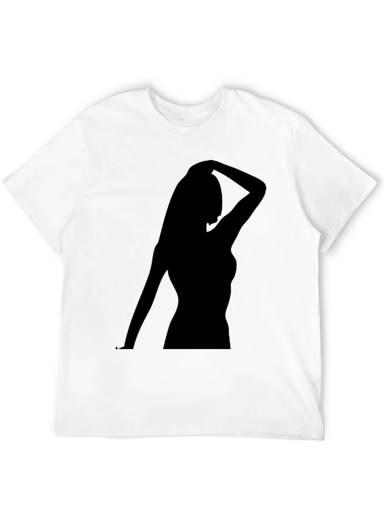 Silhouette Woman Black T-Shirt