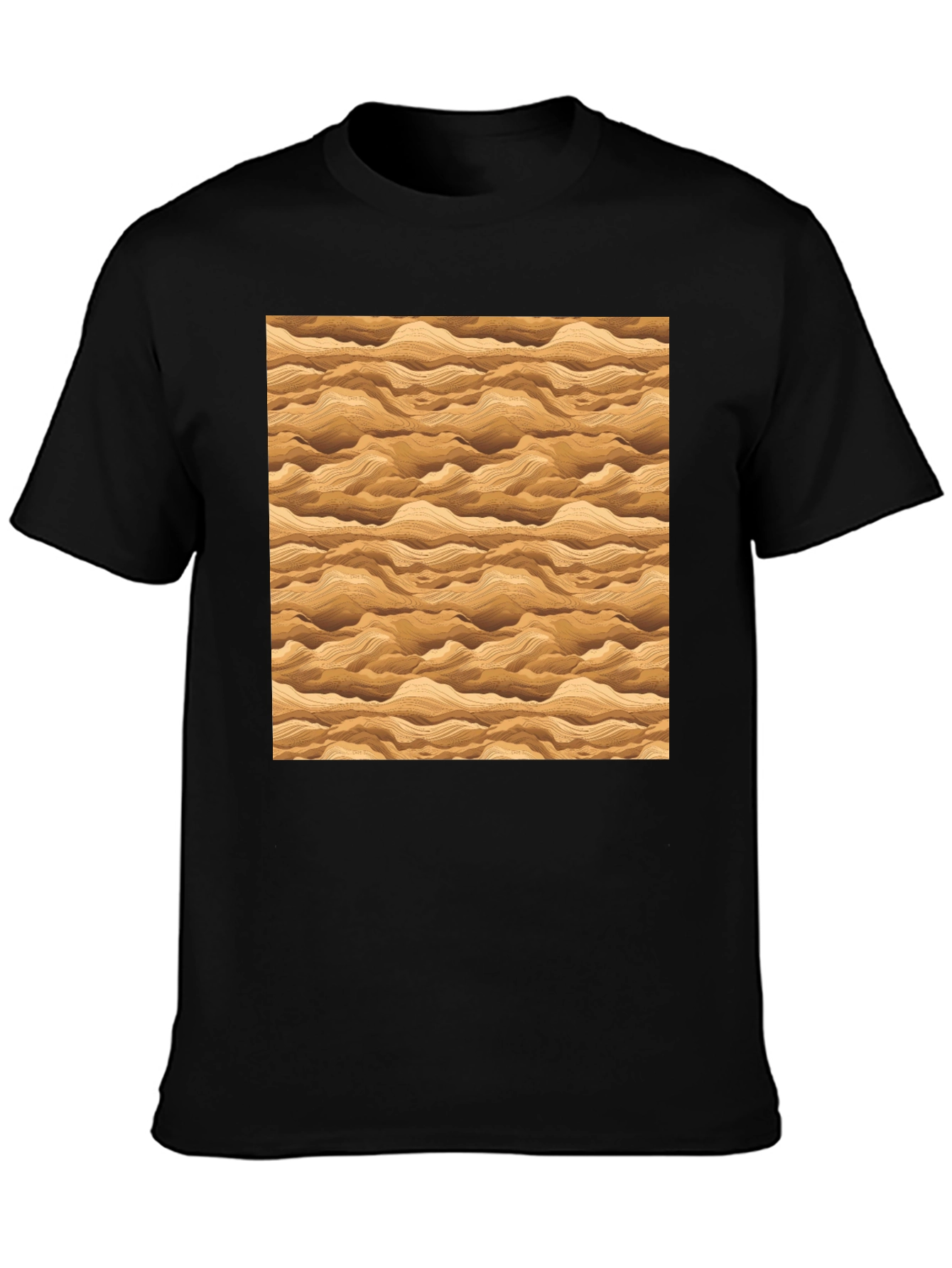 Wavy Sand Pattern T-Shirt