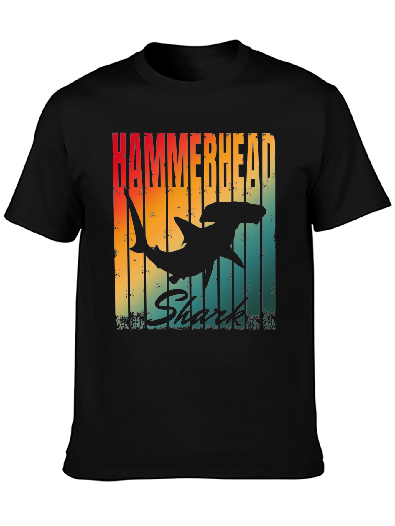 Hammerhead Shark Retro Graphic T-Shirt