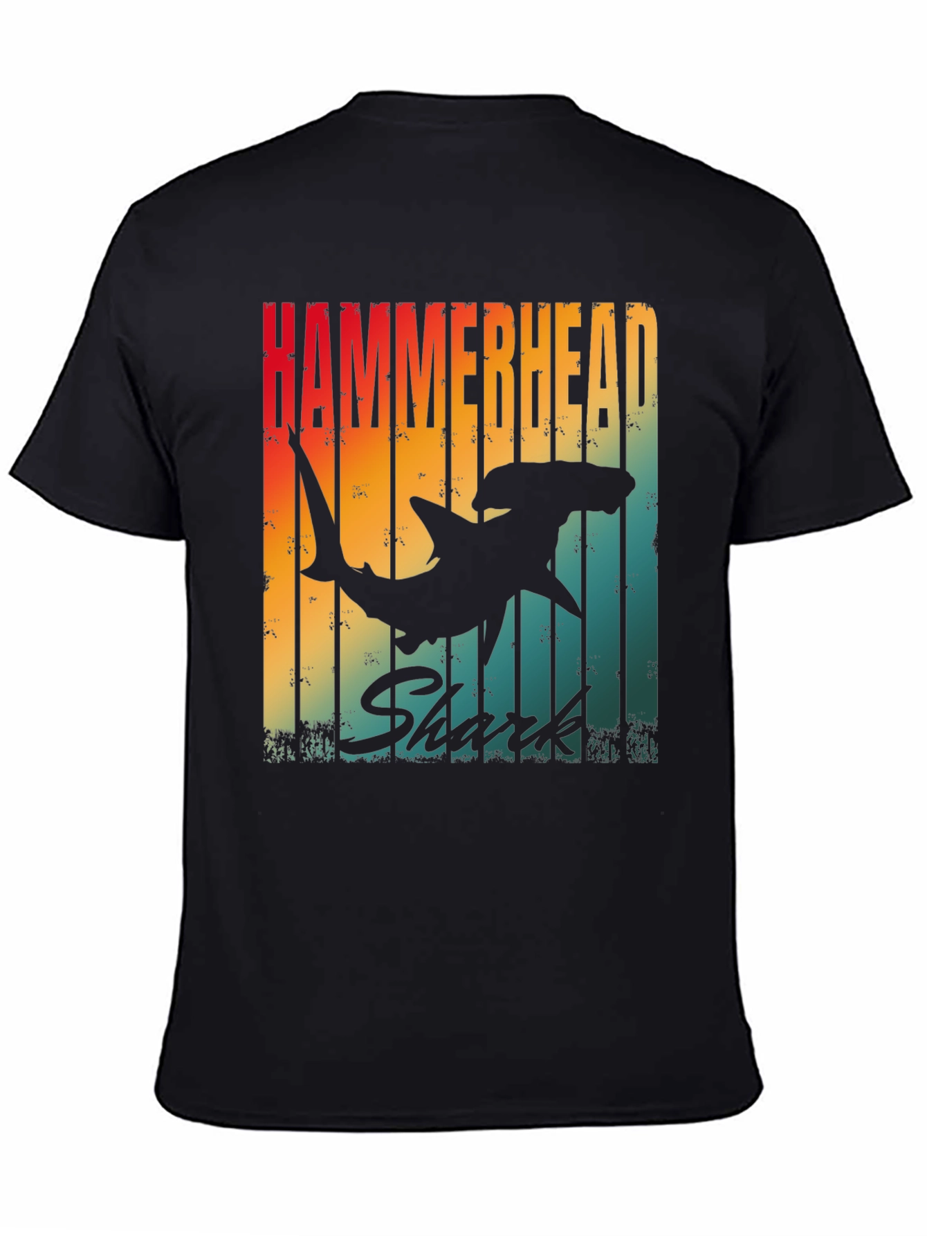 Hammerhead Shark Retro Graphic T-Shirt