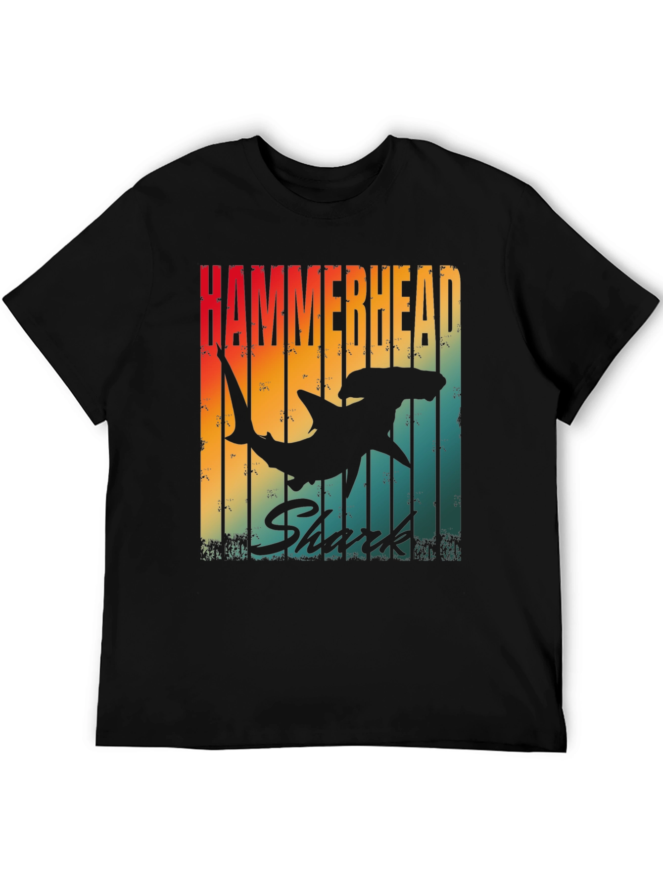 Hammerhead Shark Retro Graphic T-Shirt