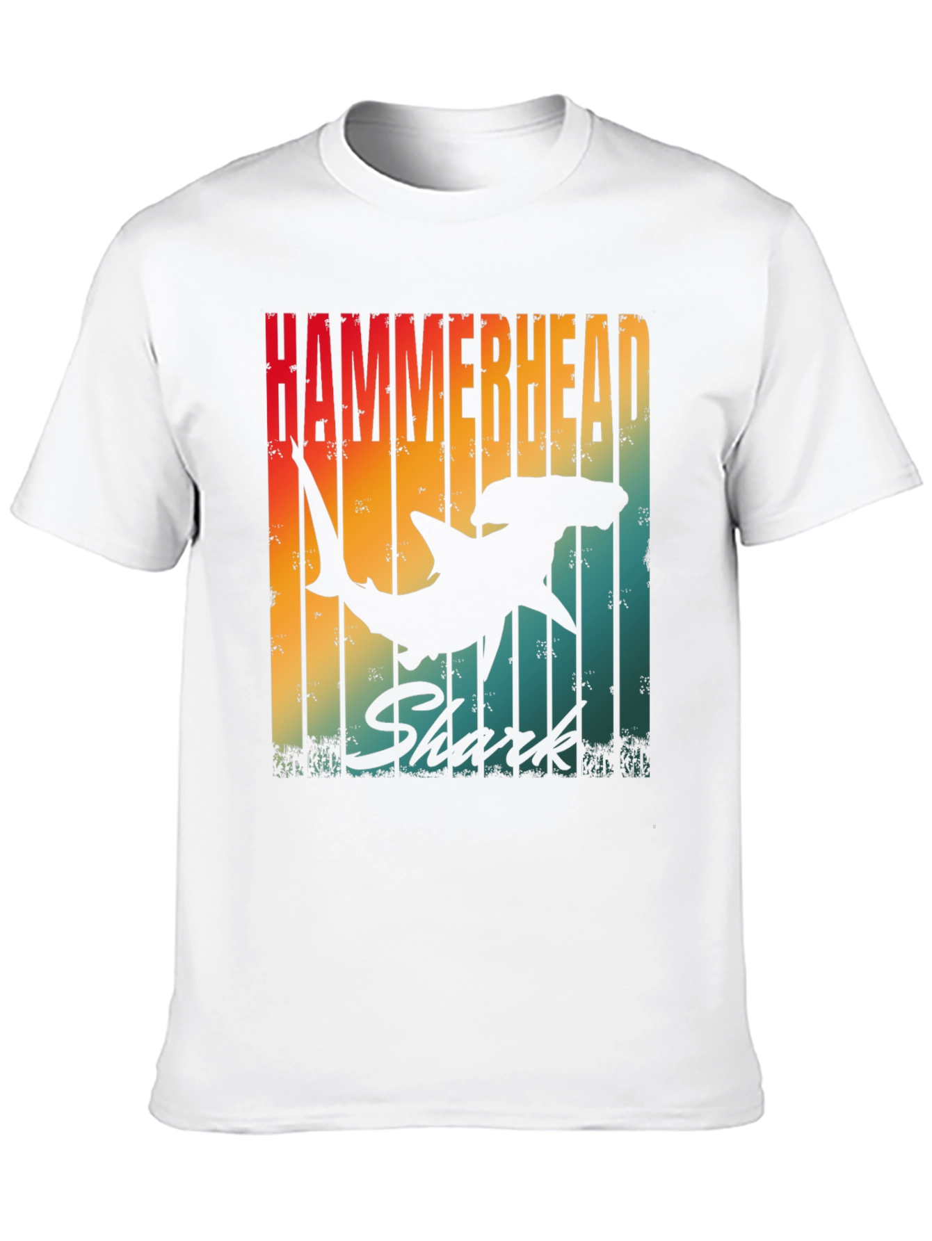 Hammerhead Shark Retro Graphic T-Shirt