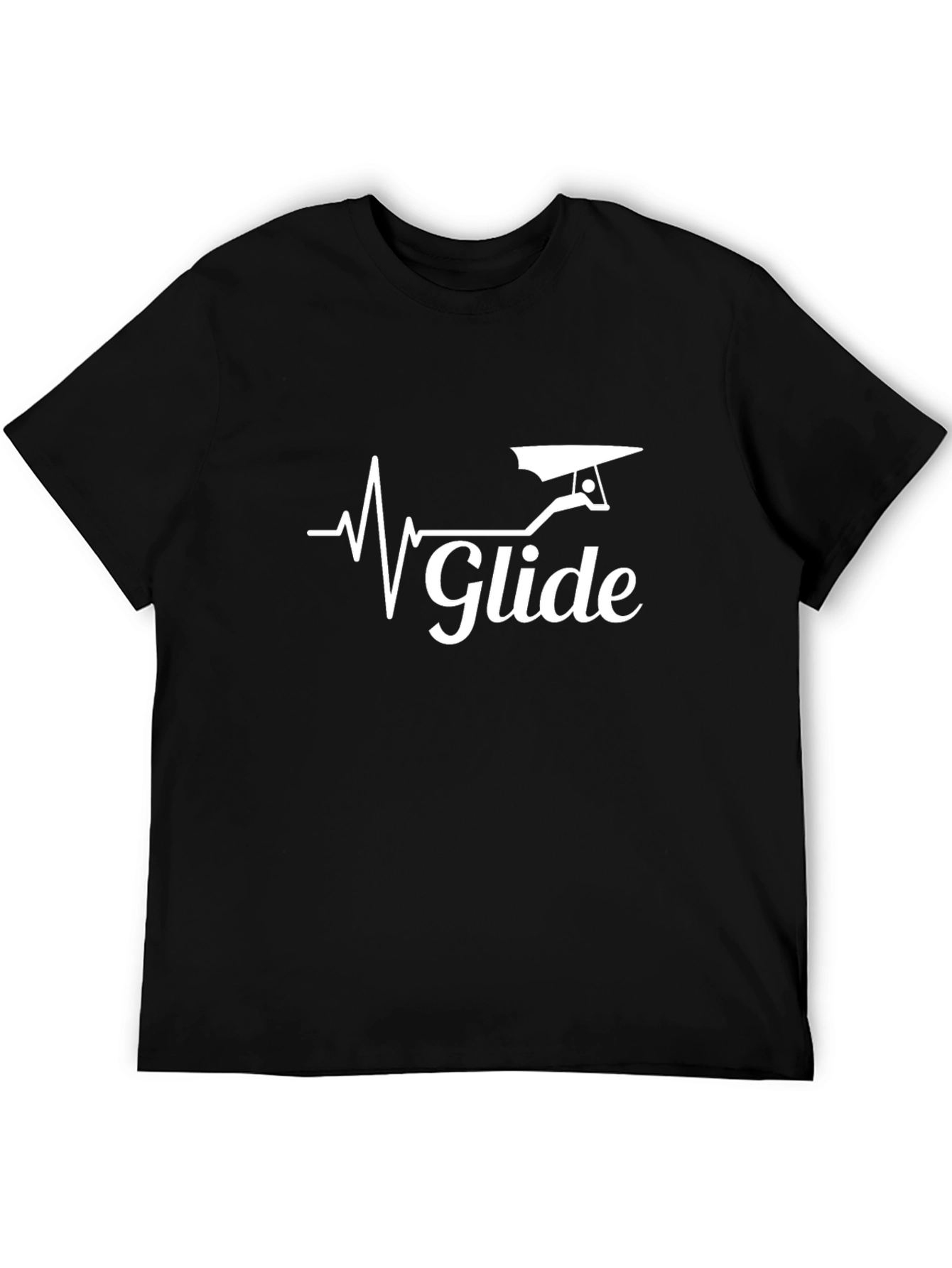 Glide T-Shirt - Hang Gliding Heartbeat Design