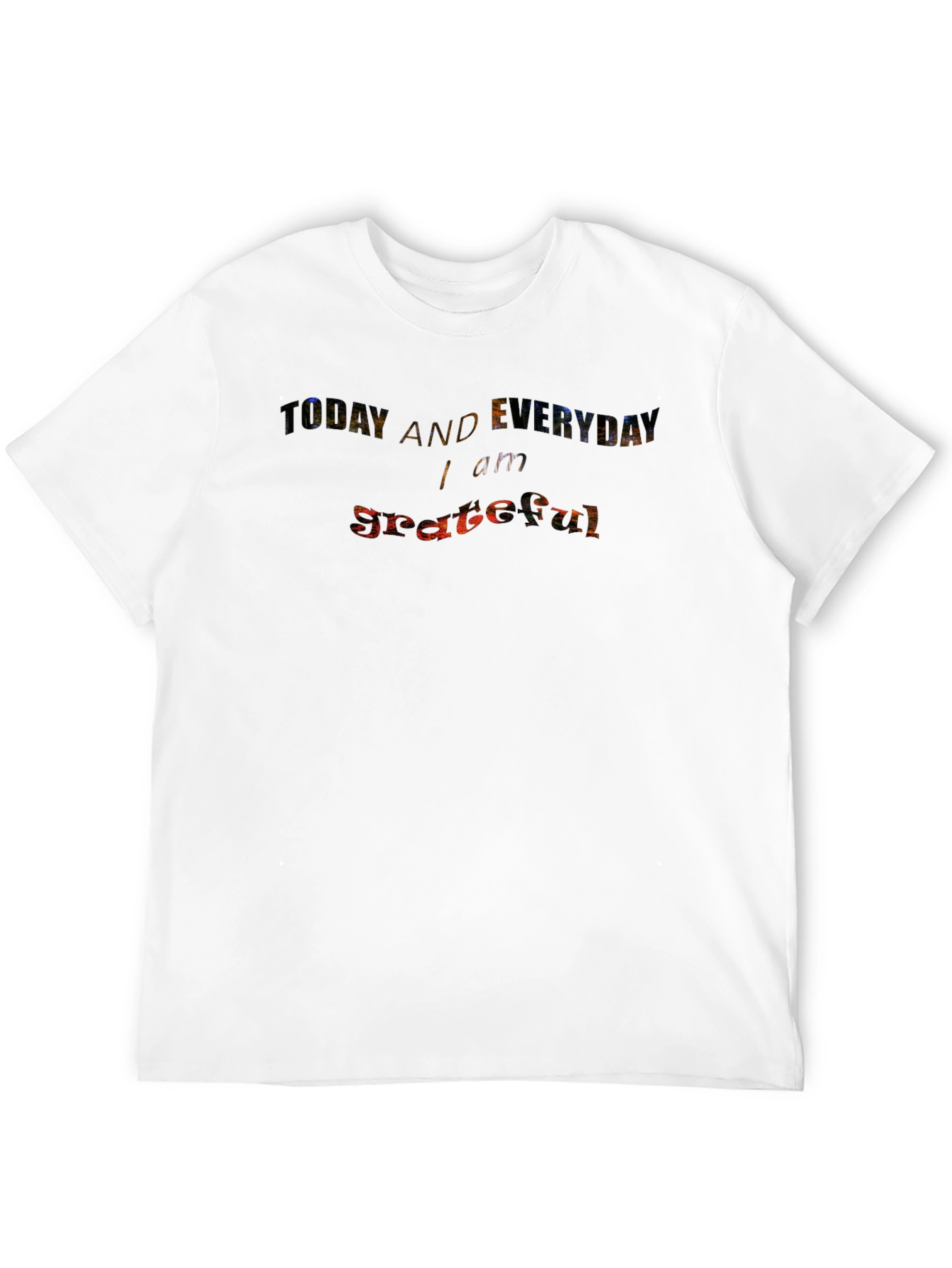 Grateful Everyday Graphic Black Tee