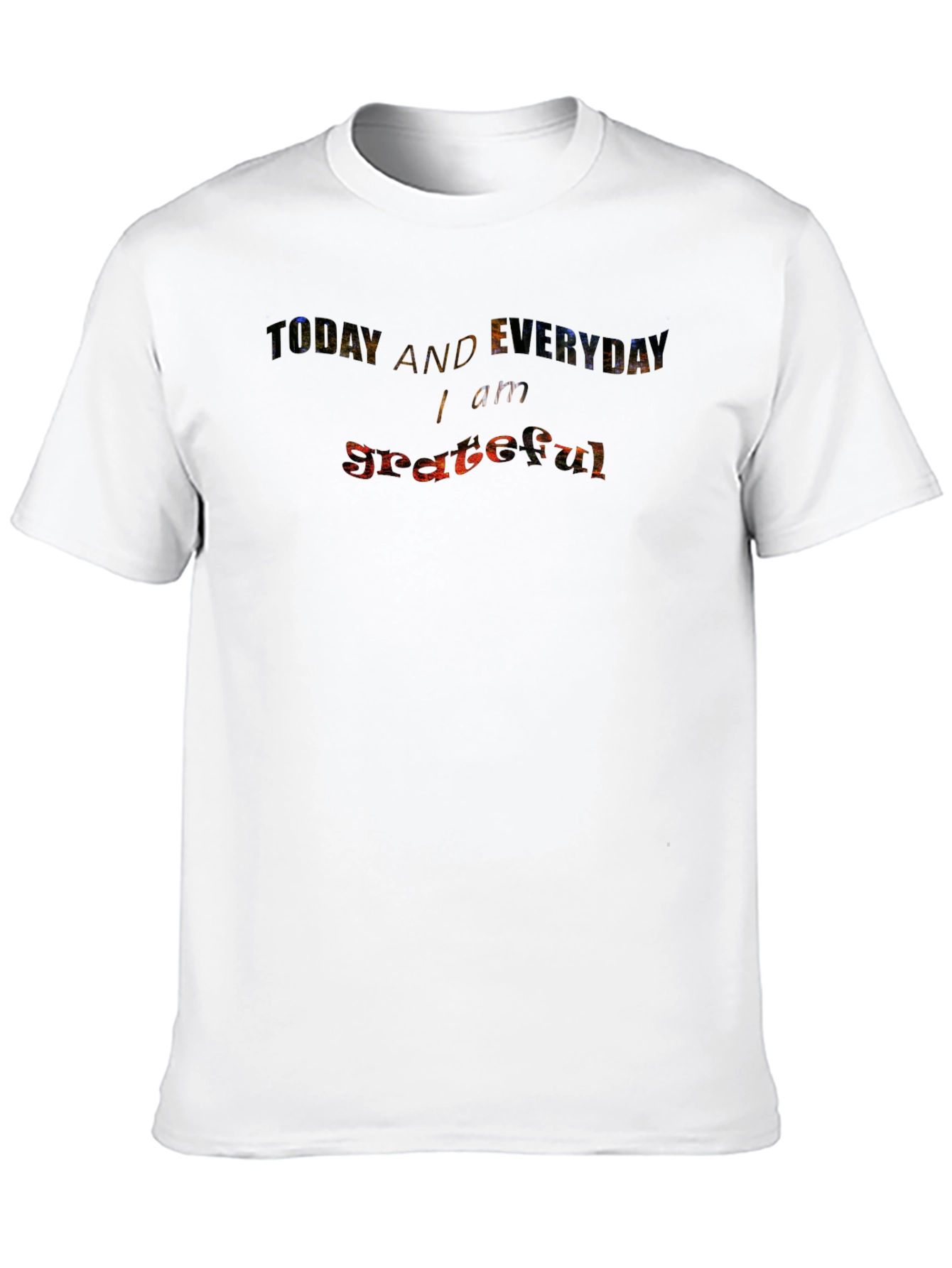 Grateful Everyday Graphic Black Tee