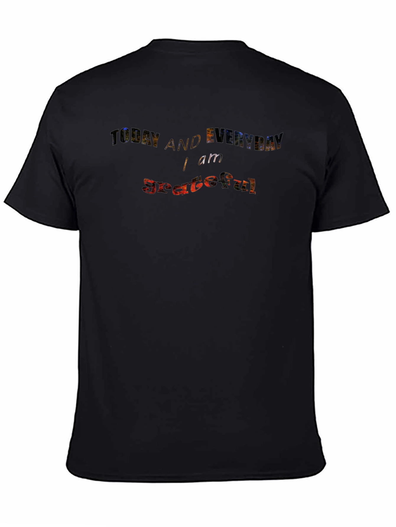 Grateful Everyday Graphic Black Tee