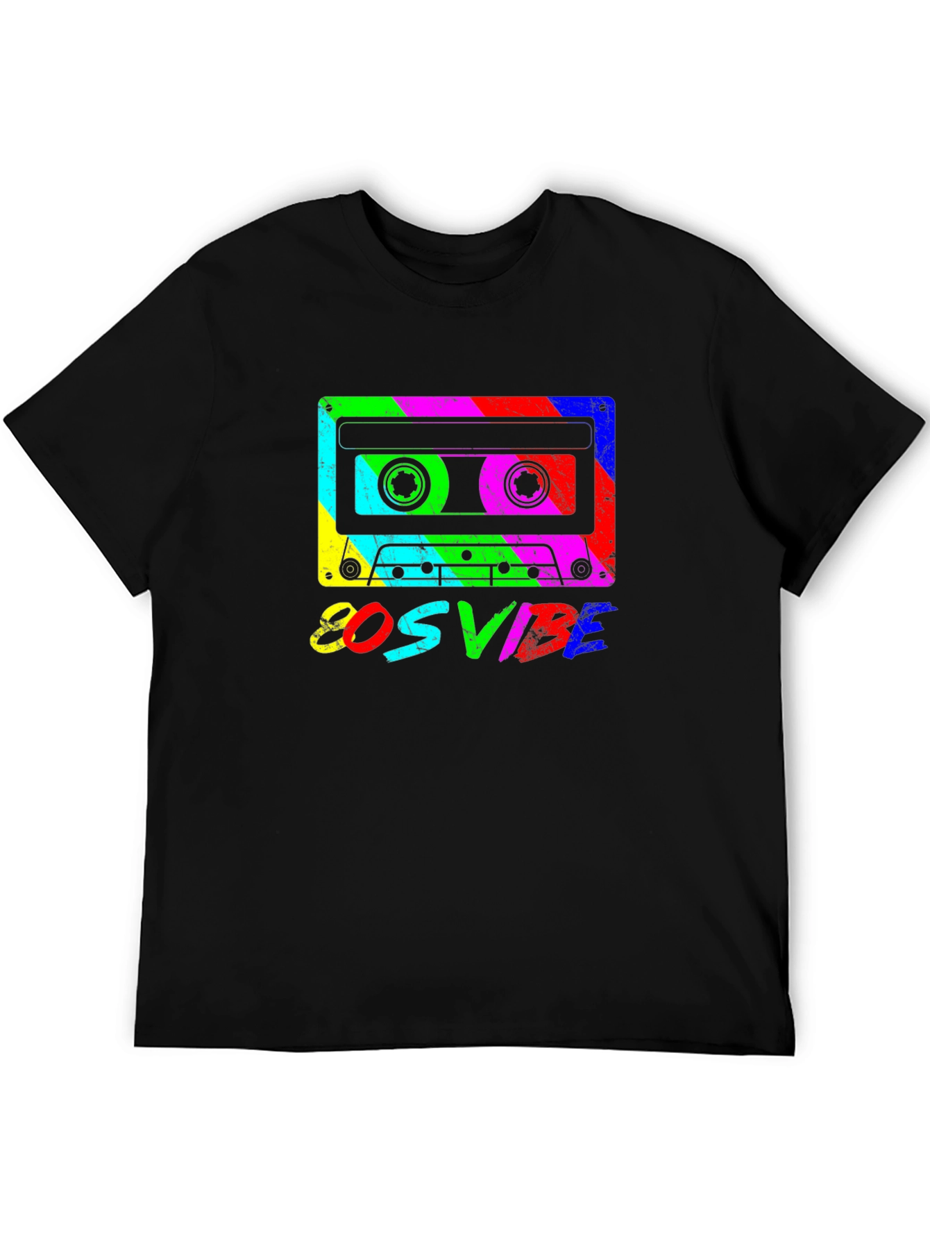 Retro 80s Vibe Cassette Tape Graphic Tee