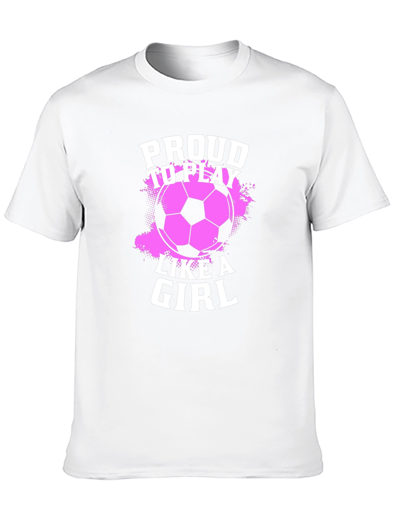 Proud to Play Like a Girl Soccer Graphic T-Shirt
