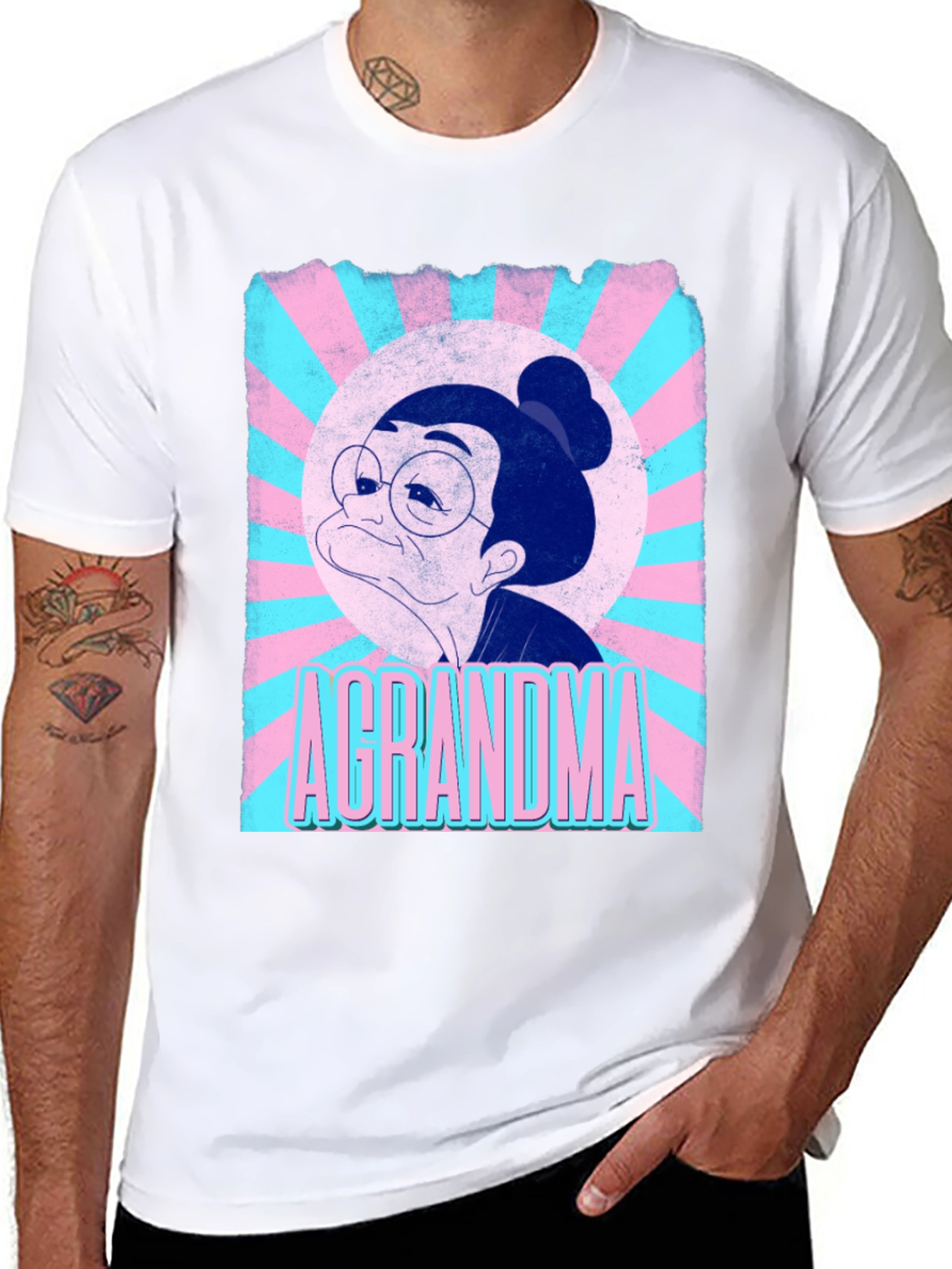 A GRANDMA T-Shirt - Funny Cartoon Graphic Tee