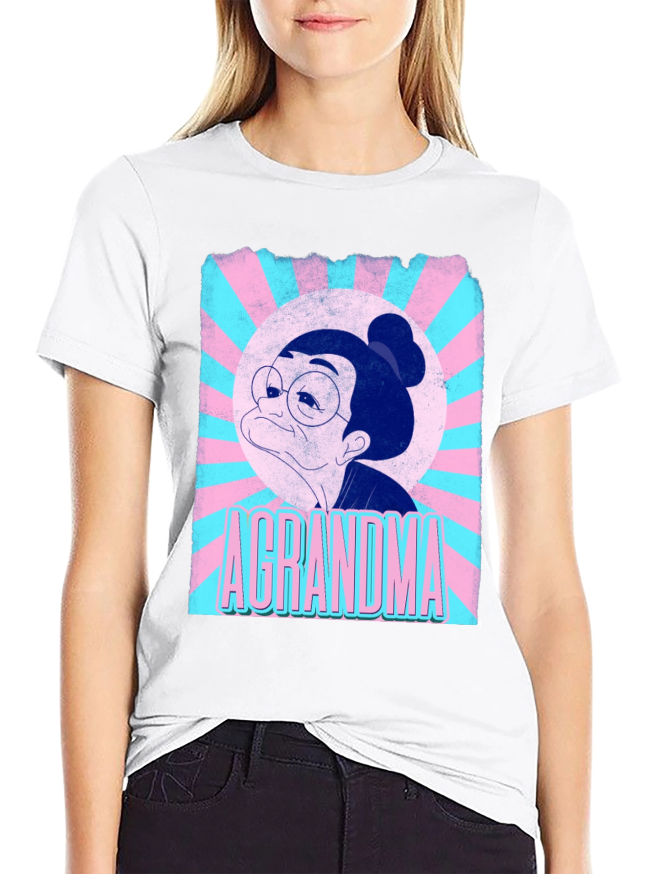 A GRANDMA T-Shirt - Funny Cartoon Graphic Tee