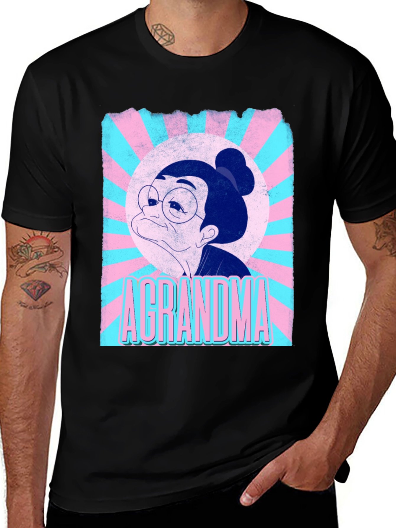A GRANDMA T-Shirt - Funny Cartoon Graphic Tee