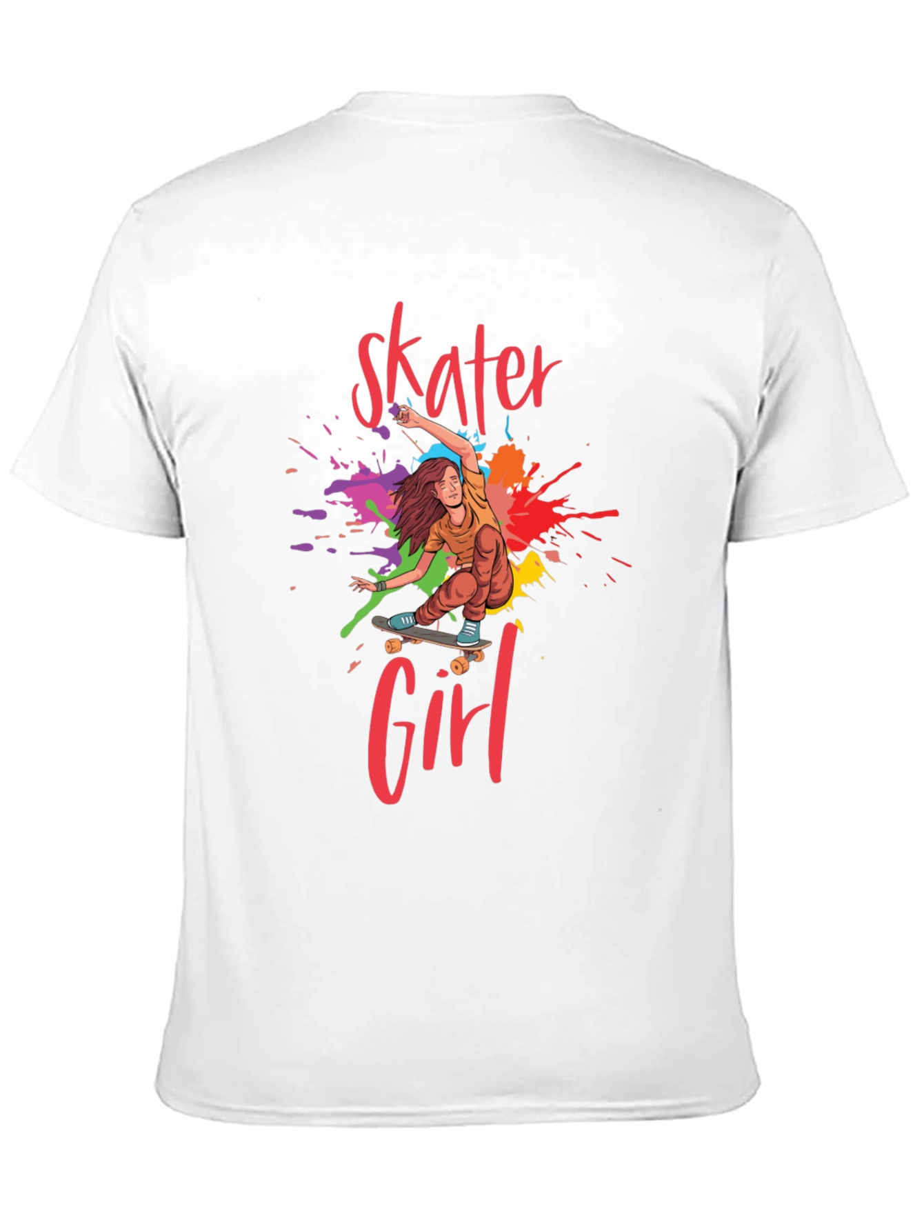 Skater Girl Graphic T-Shirt - Cool Trendy Tee