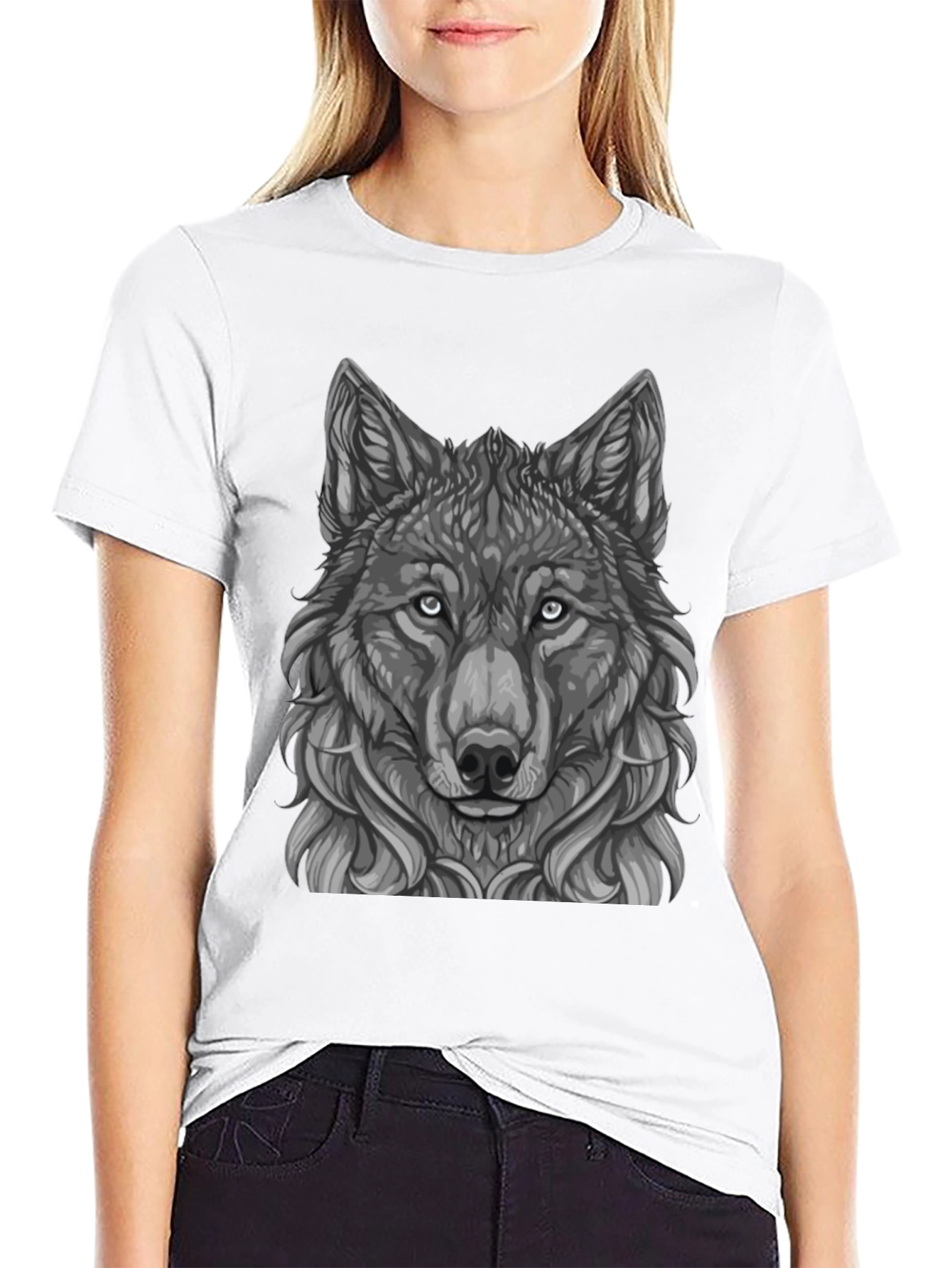 Wolf Graphic Black T-Shirt