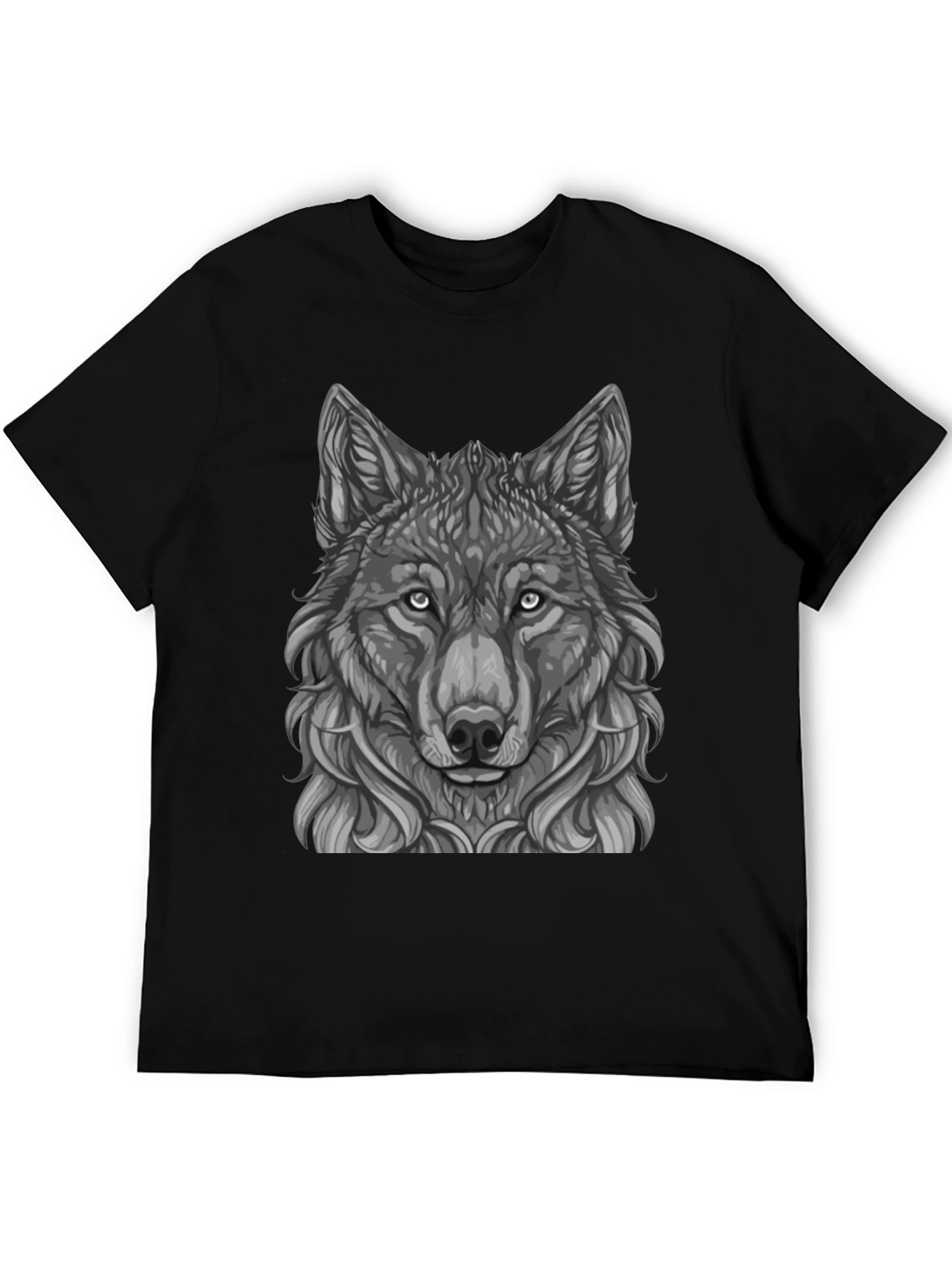 Wolf Graphic Black T-Shirt
