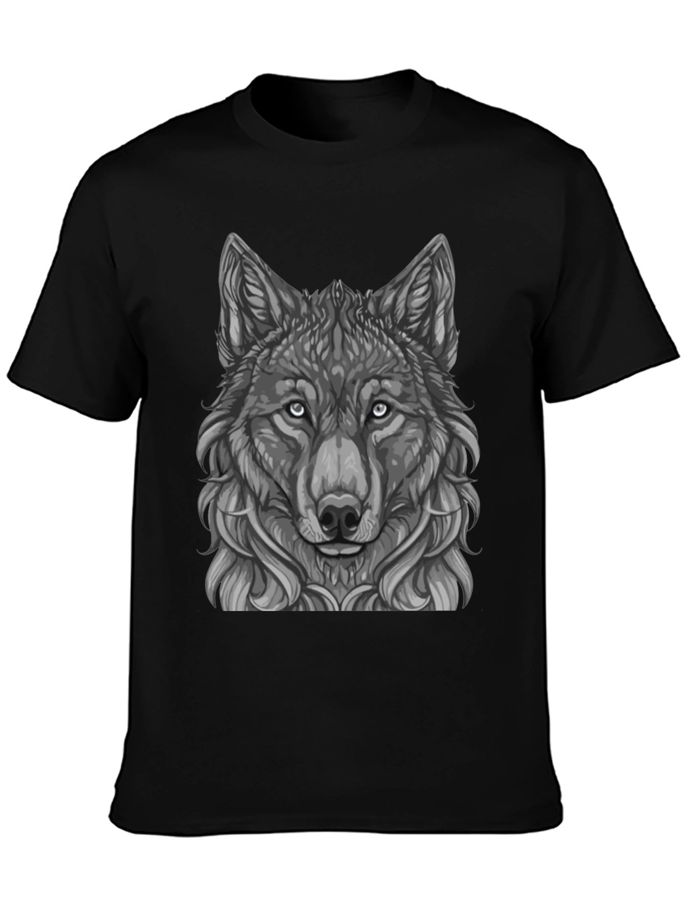 Wolf Graphic Black T-Shirt