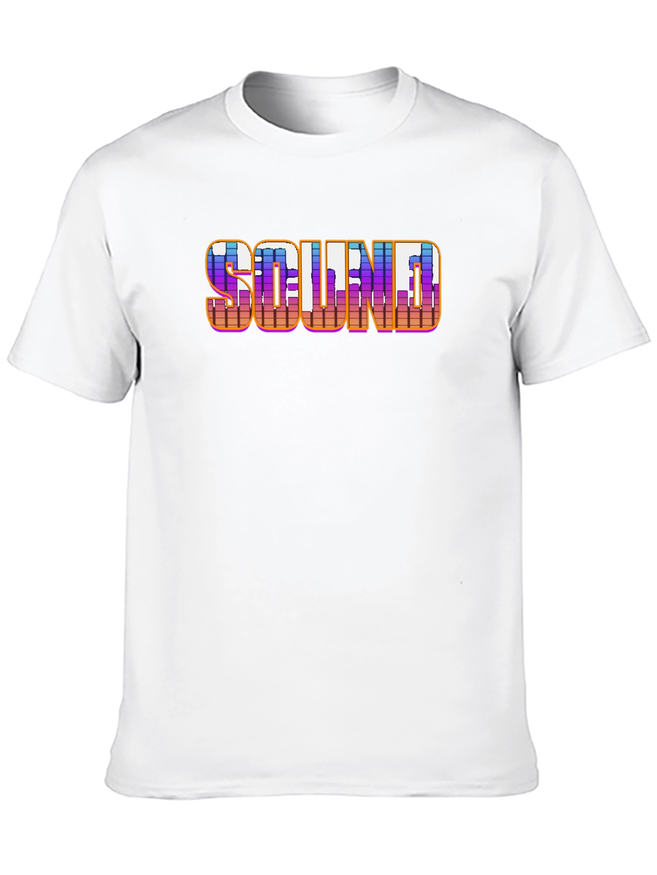 SOUND Graphic Print Black T-Shirt