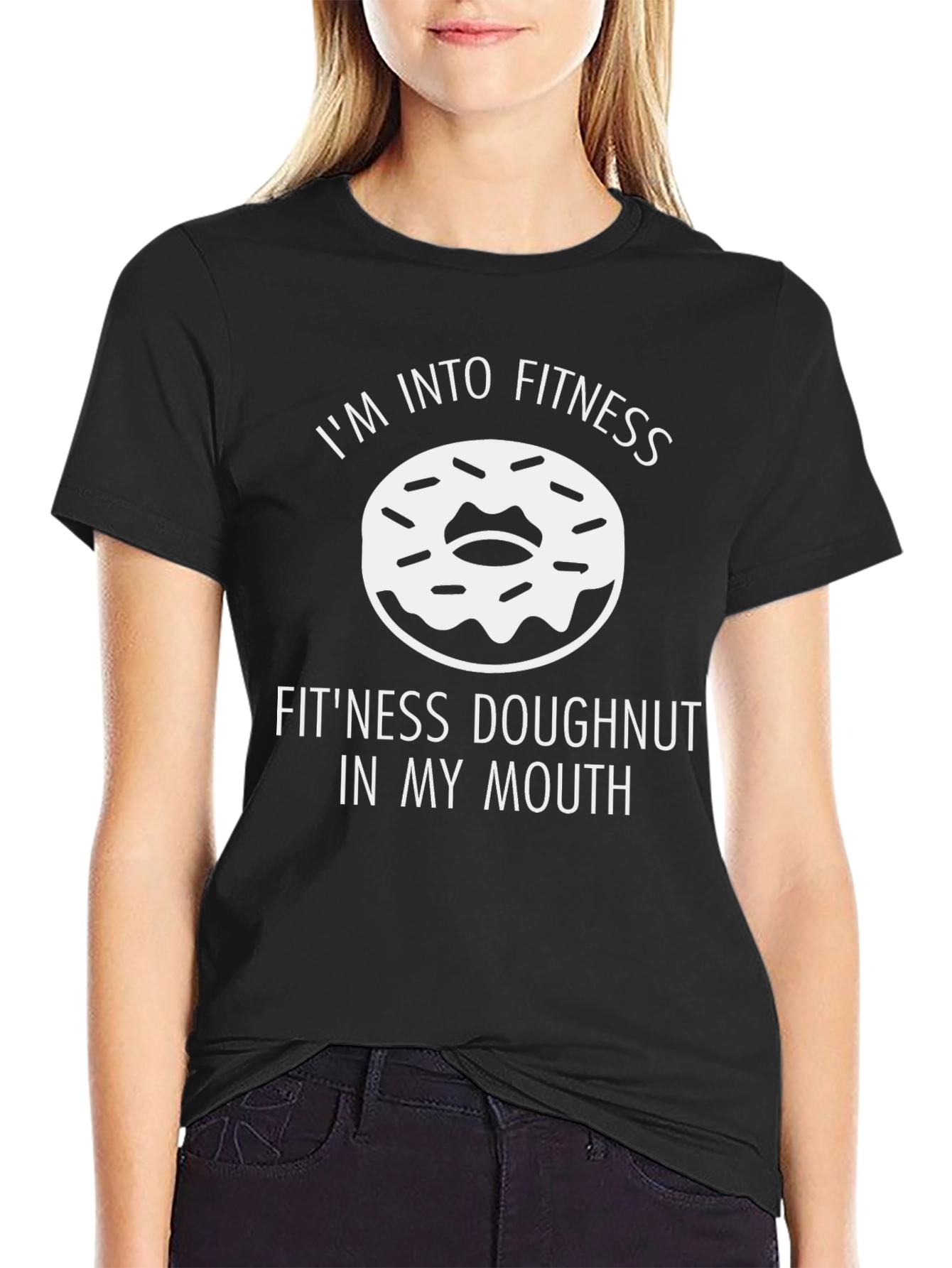 Fitness Doughnut T-Shirt - Funny Workout Tee