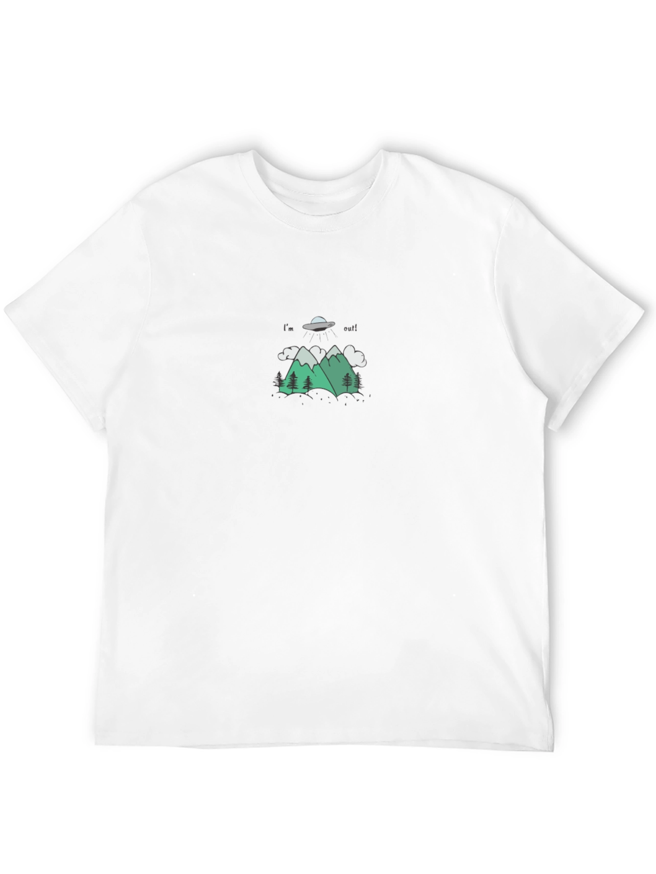 Im Out UFO Graphic Tee - Black T-Shirt