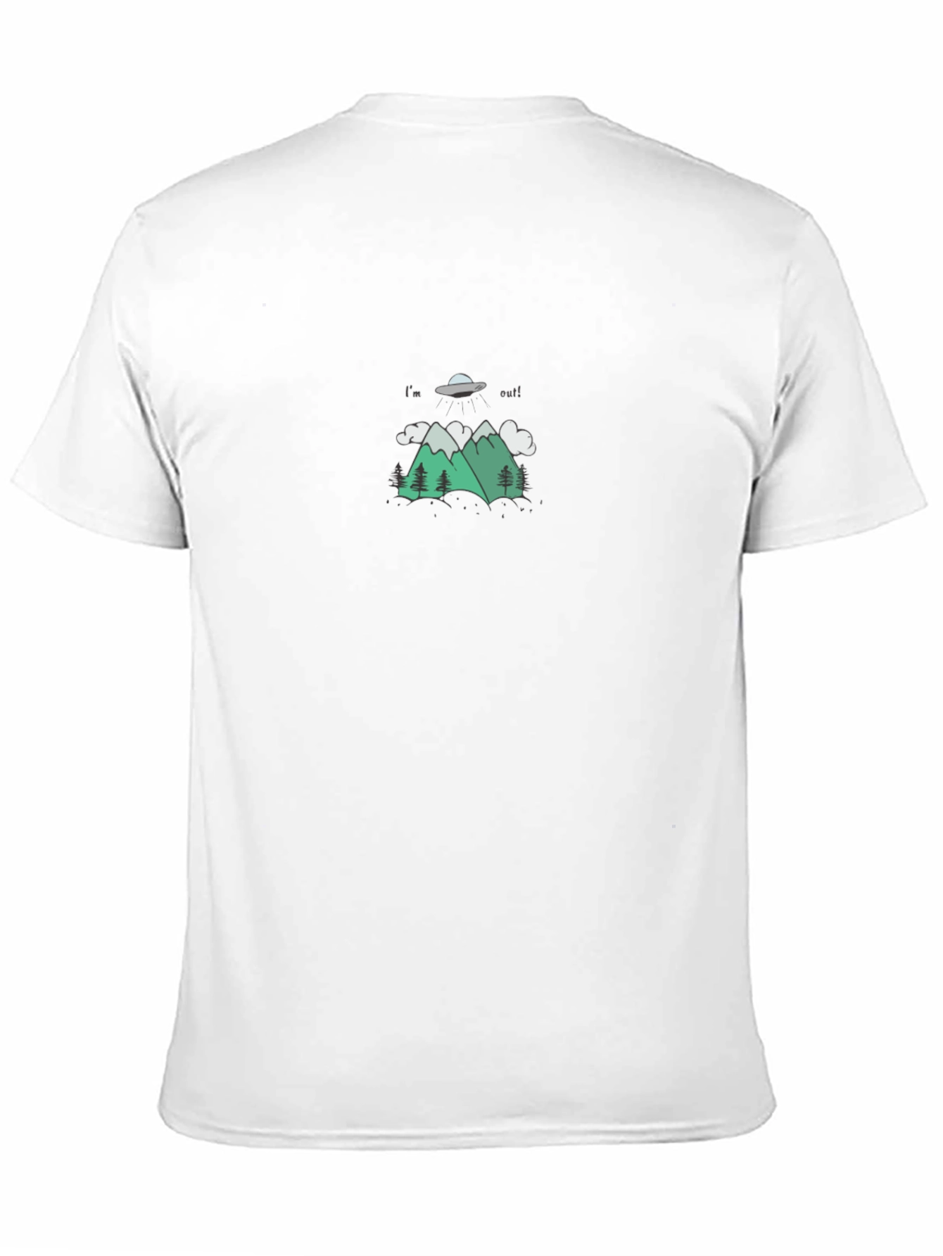 Im Out UFO Graphic Tee - Black T-Shirt