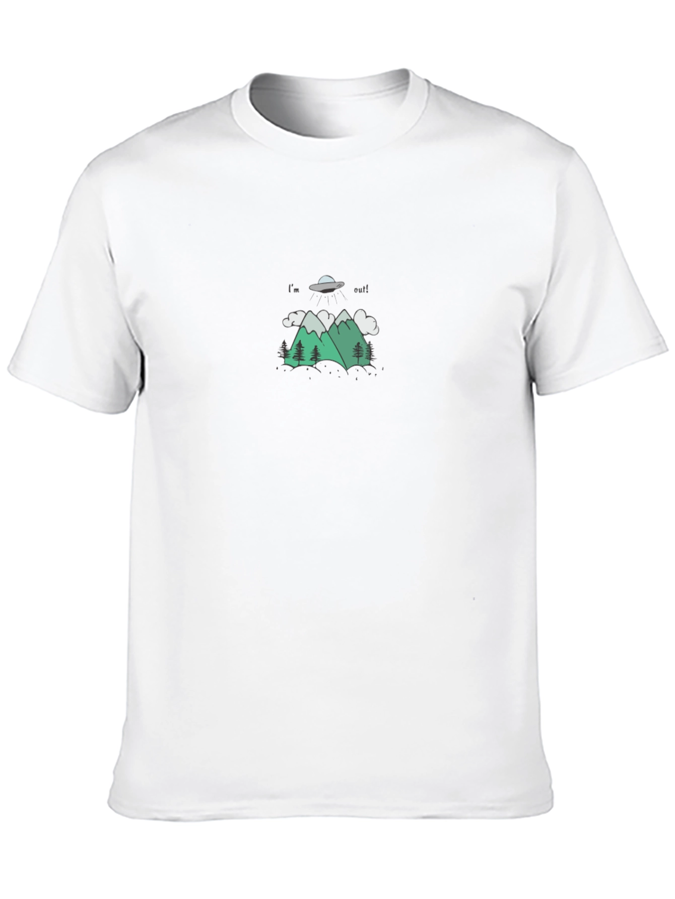 Im Out UFO Graphic Tee - Black T-Shirt