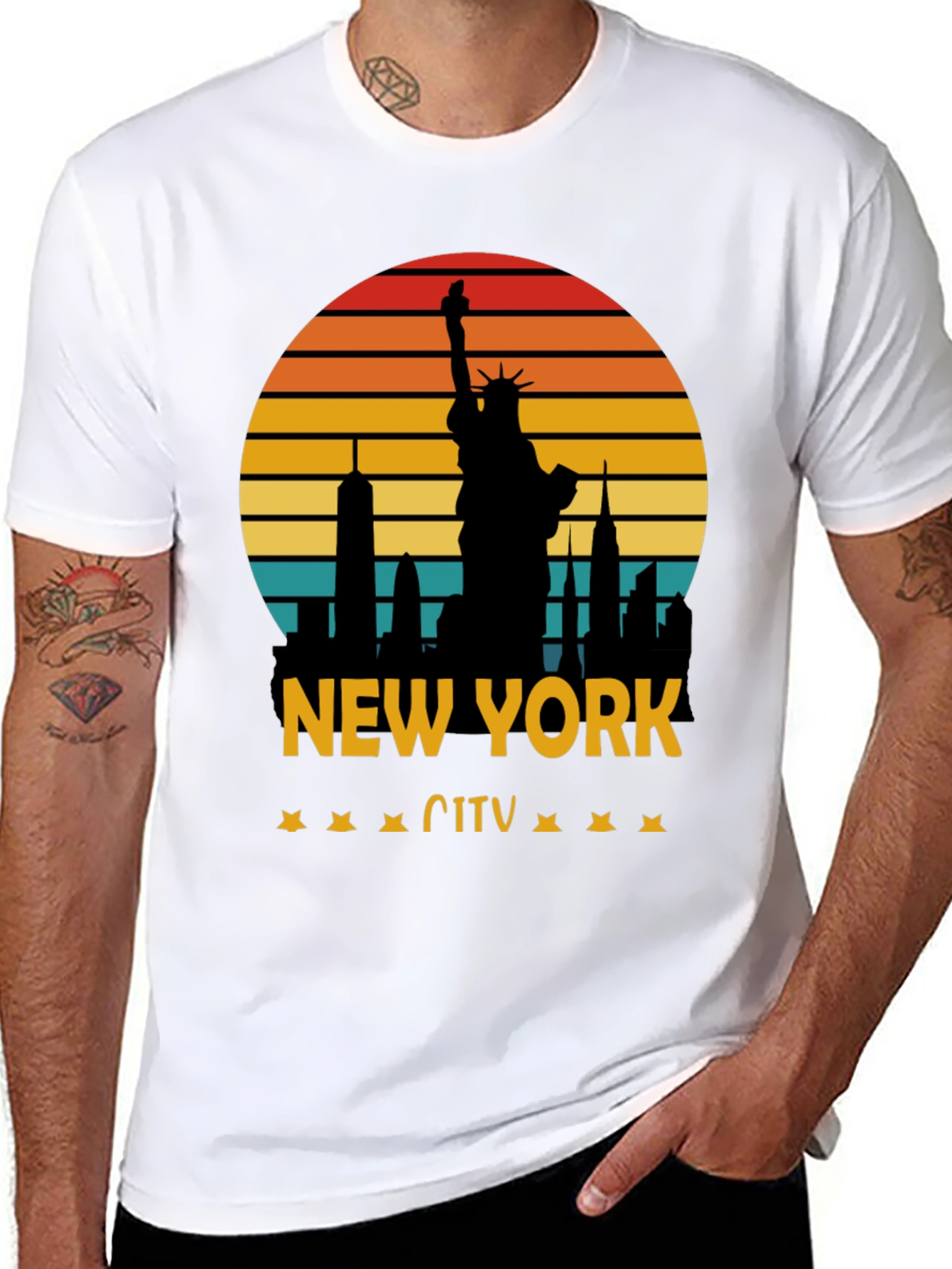 New York City Sunset Graphic Tee
