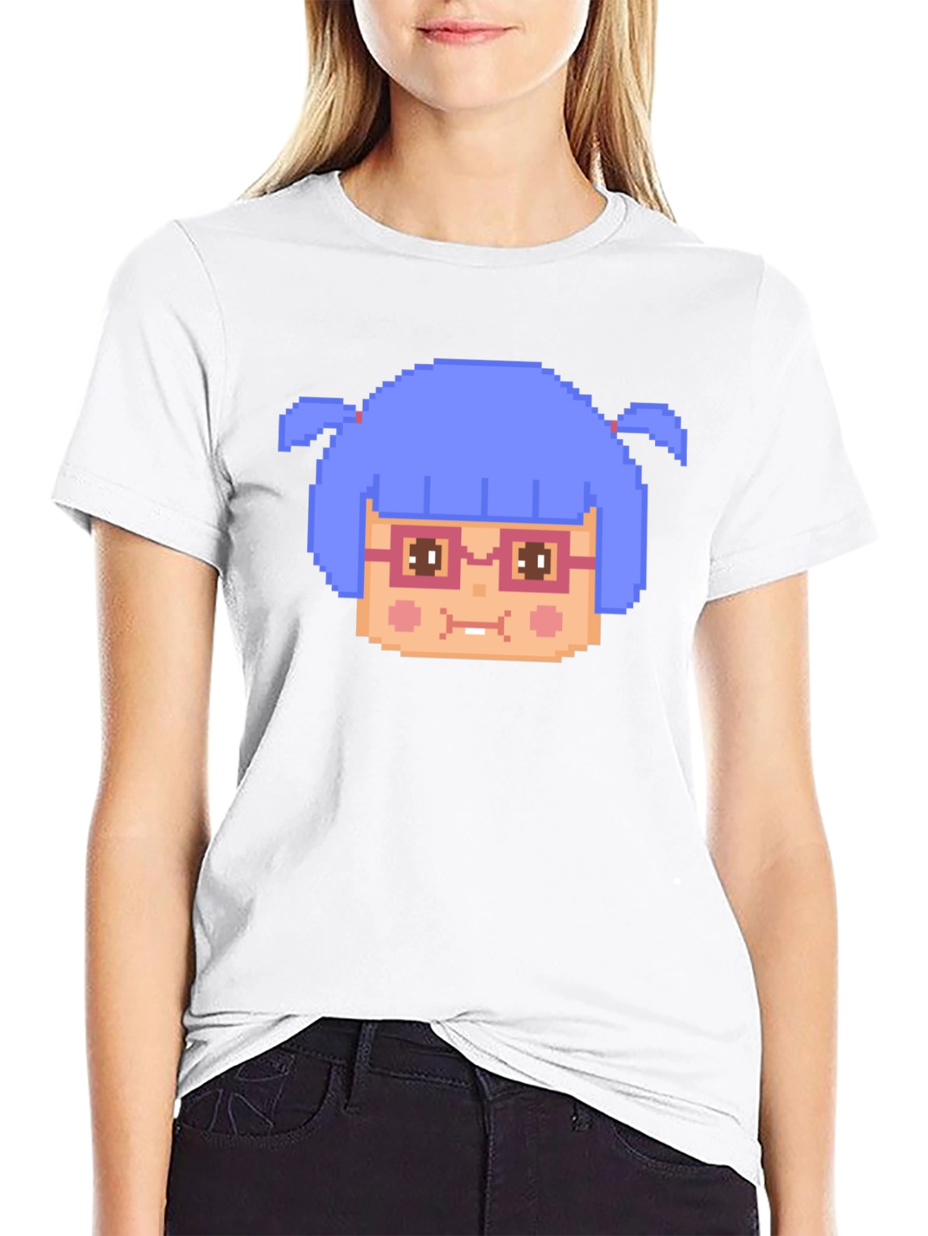 Pixel Art Girl T-Shirt - Funny Retro Gaming Tee
