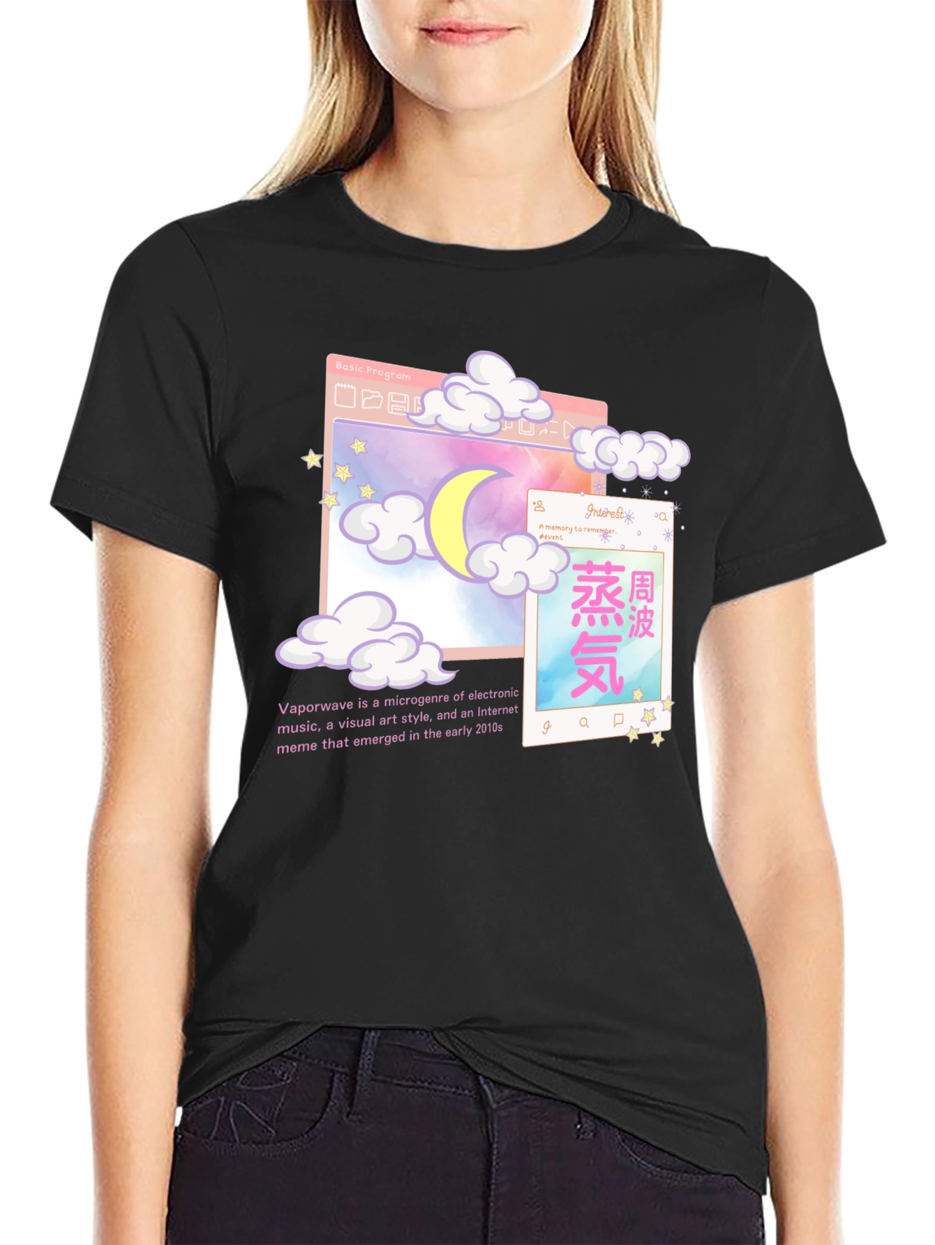 Vaporwave Aesthetic Graphic T-Shirt