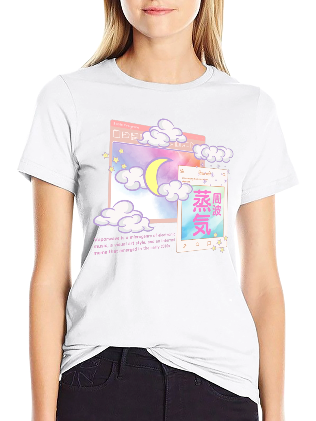 Vaporwave Aesthetic Graphic T-Shirt