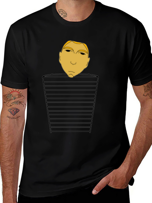 Abstract Face Portrait Graphic T-Shirt