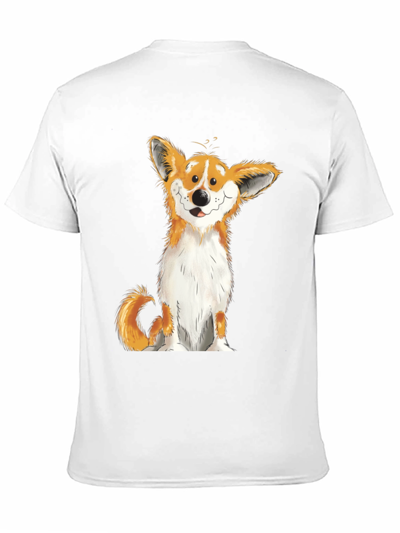 Corgi Cartoon Graphic T-Shirt