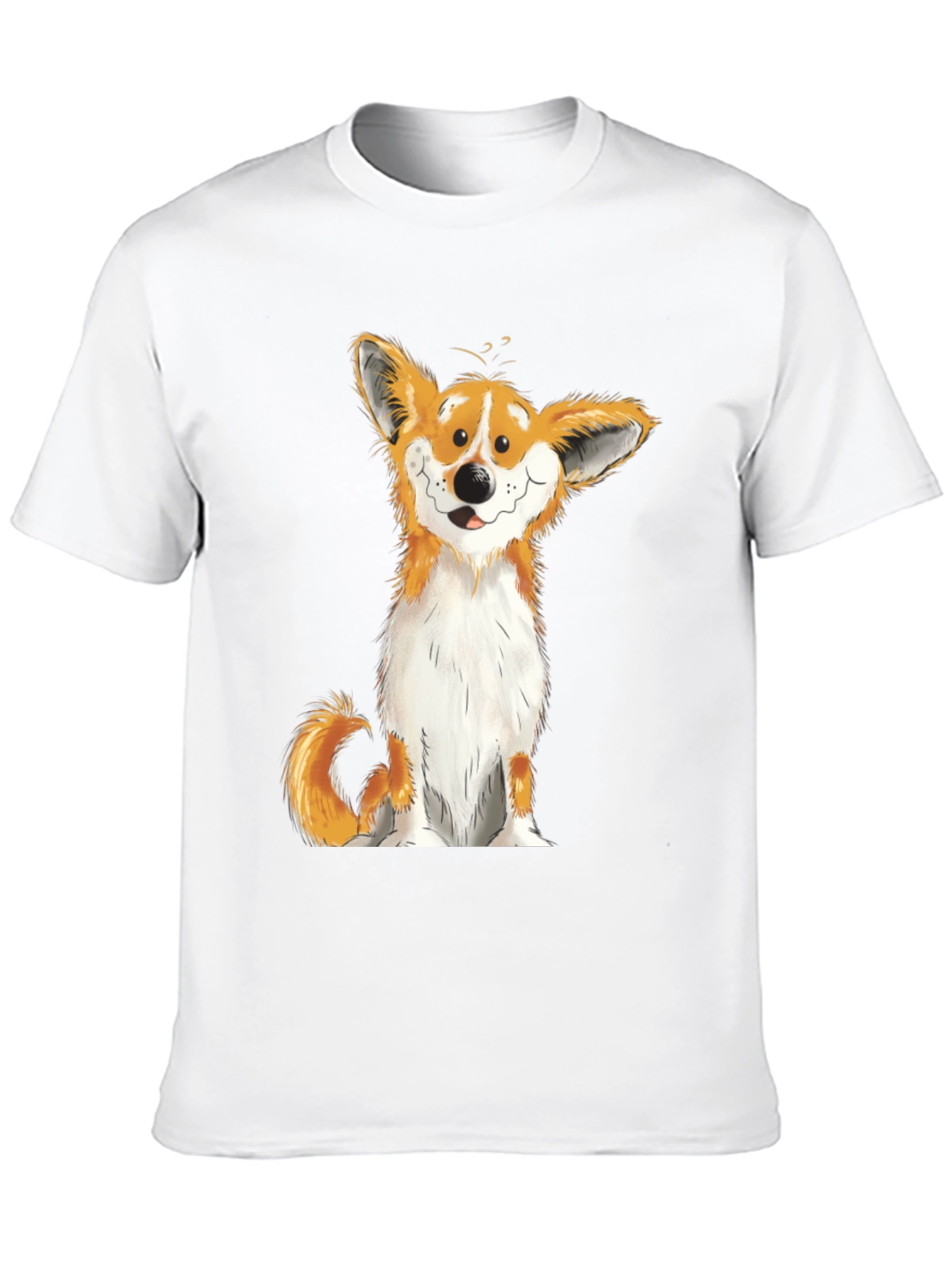 Corgi Cartoon Graphic T-Shirt