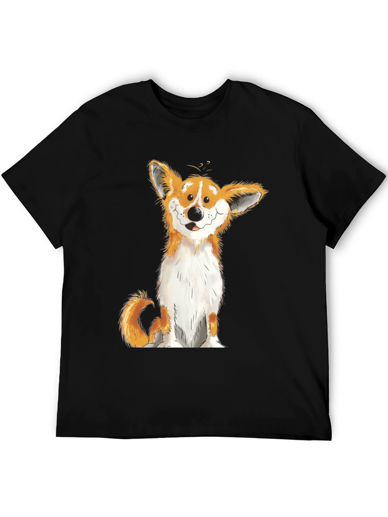 Corgi Cartoon Graphic T-Shirt