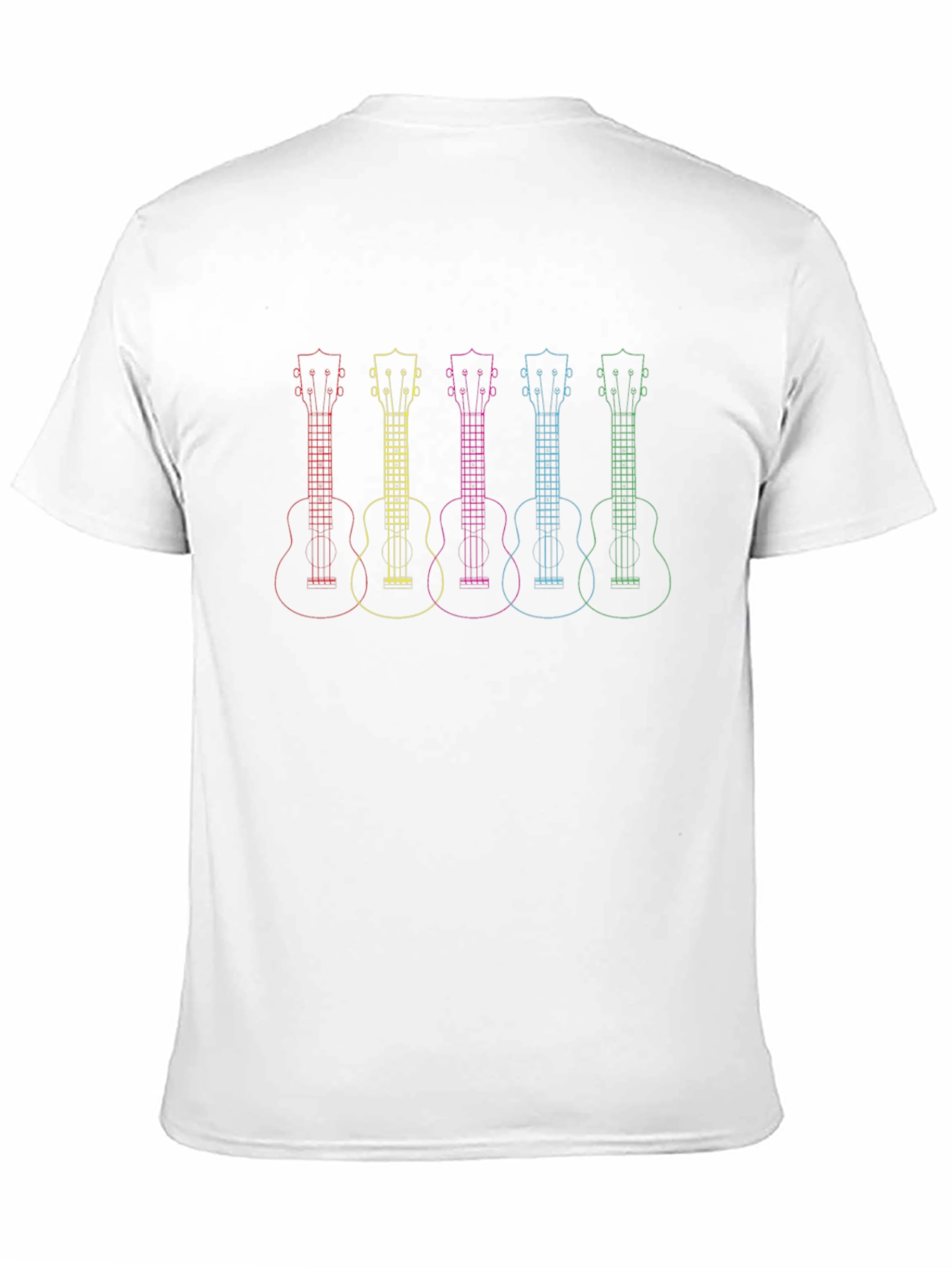 Rainbow Ukulele Graphic T-Shirt - Music Lover Tee