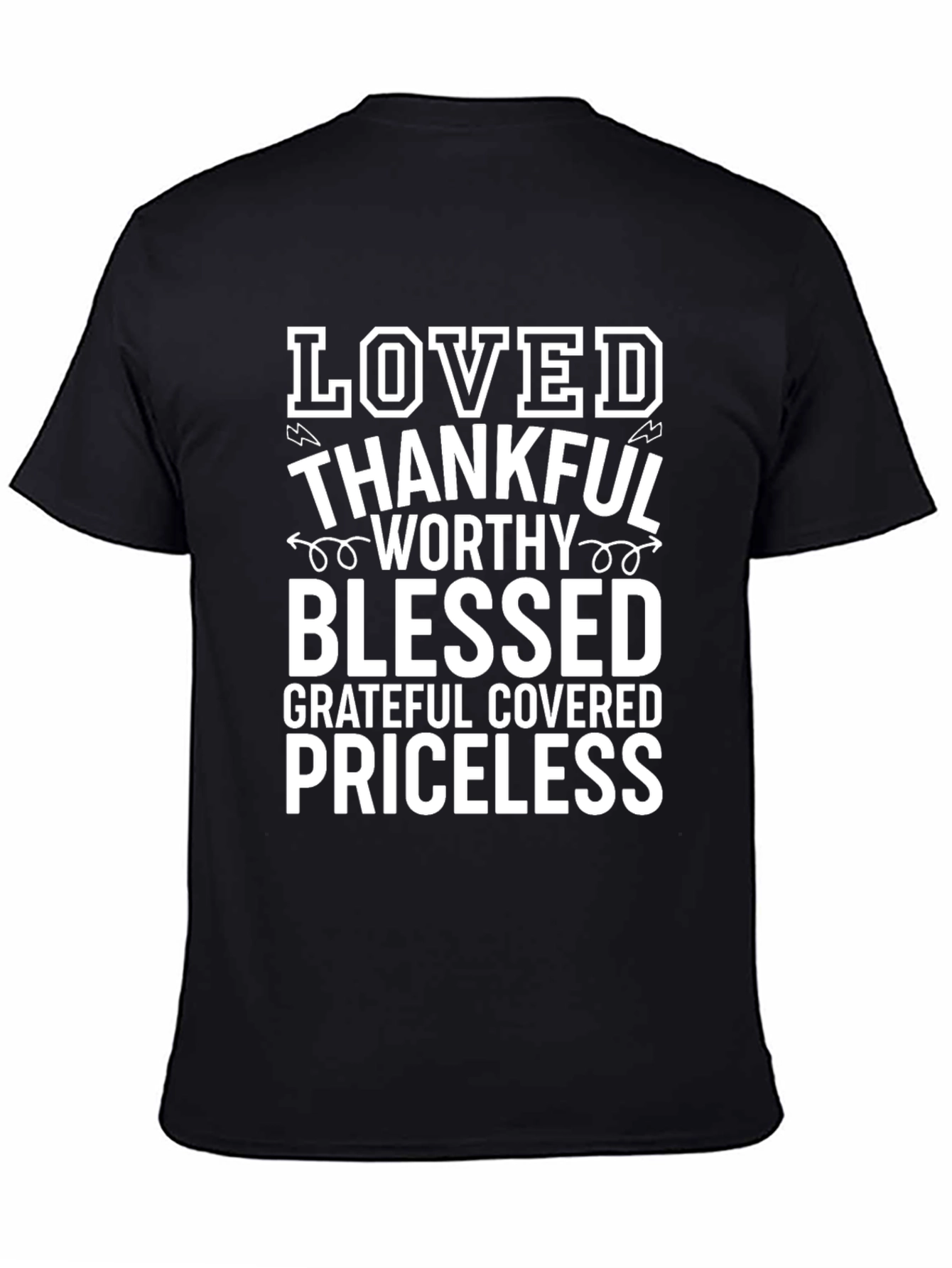 Loved Thankful Blessed Graphic T-Shirt