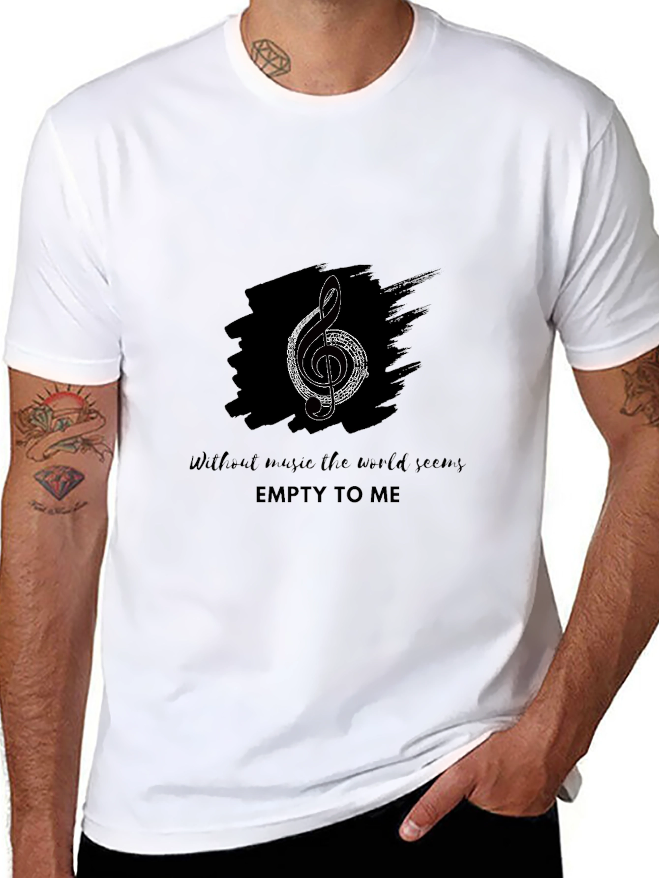 Music Lovers Black T-Shirt