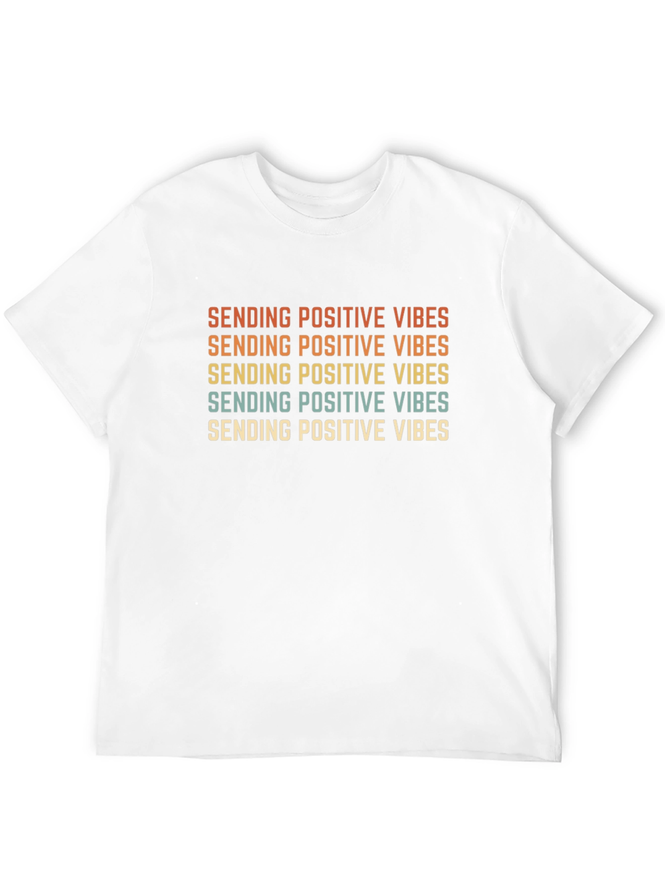 Positive Vibes Black Graphic T-Shirt