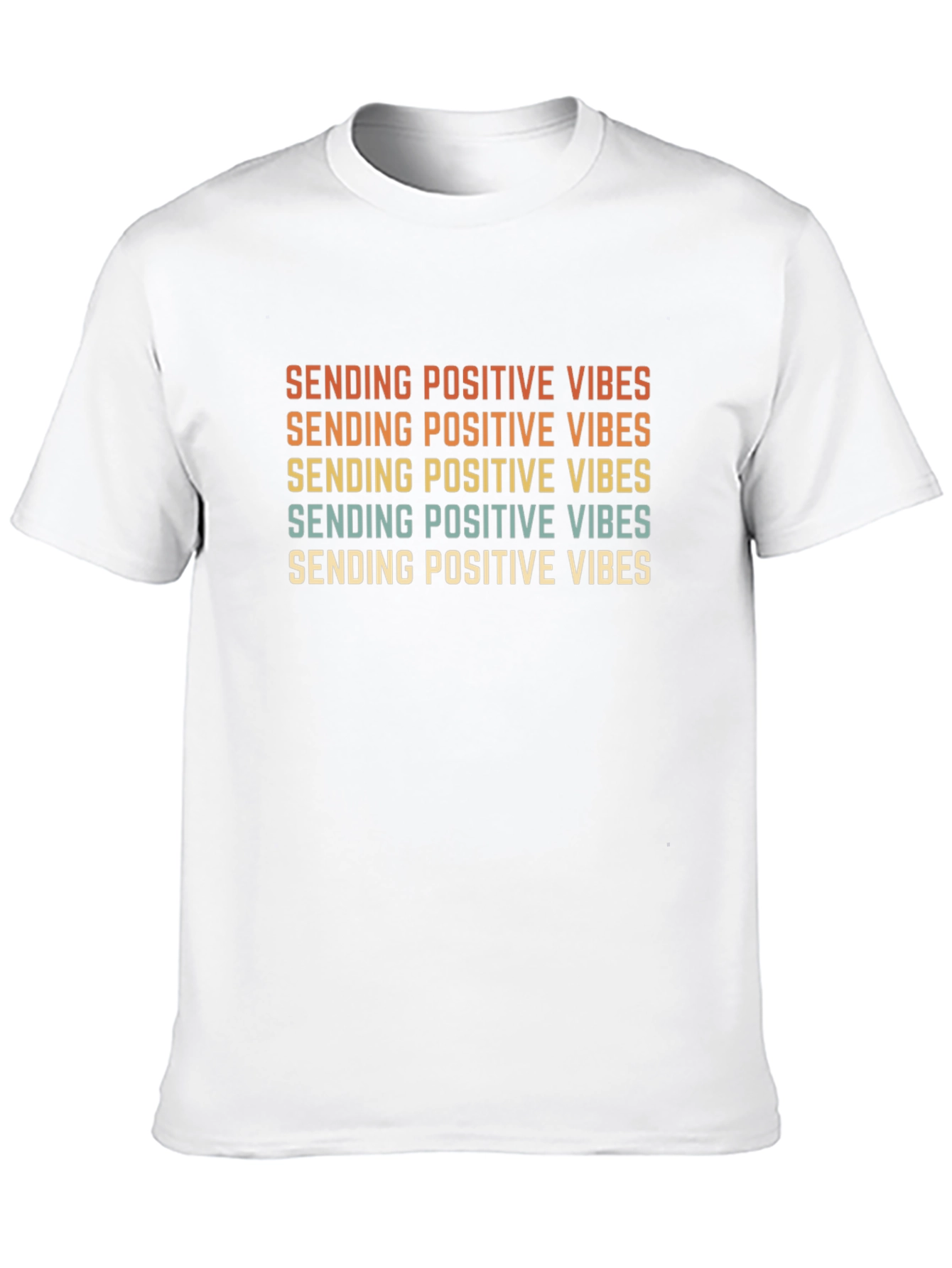 Positive Vibes Black Graphic T-Shirt