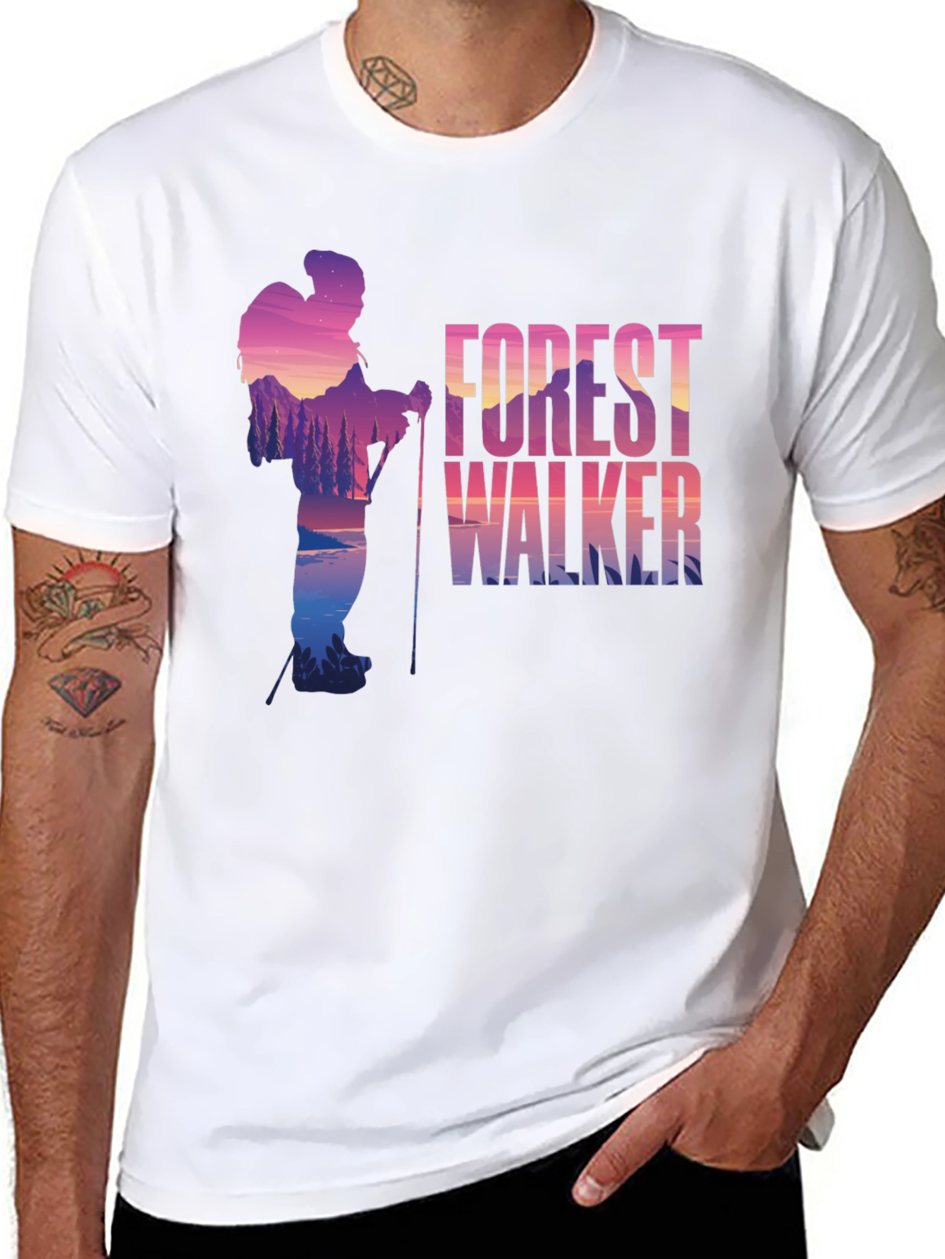 Forest Walker Graphic Tee - Nature Lovers T-Shirt