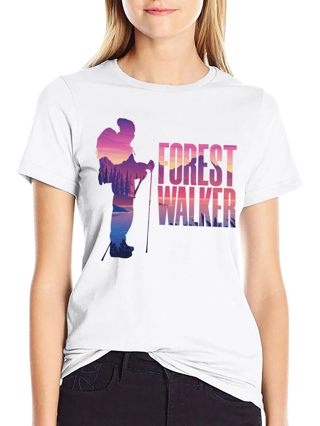 Forest Walker Graphic Tee - Nature Lovers T-Shirt