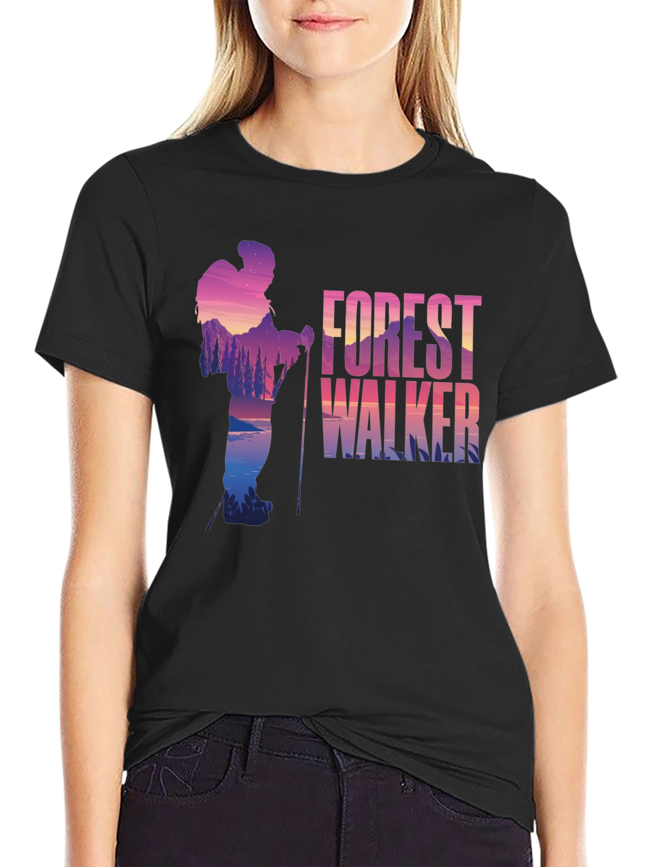 Forest Walker Graphic Tee - Nature Lovers T-Shirt