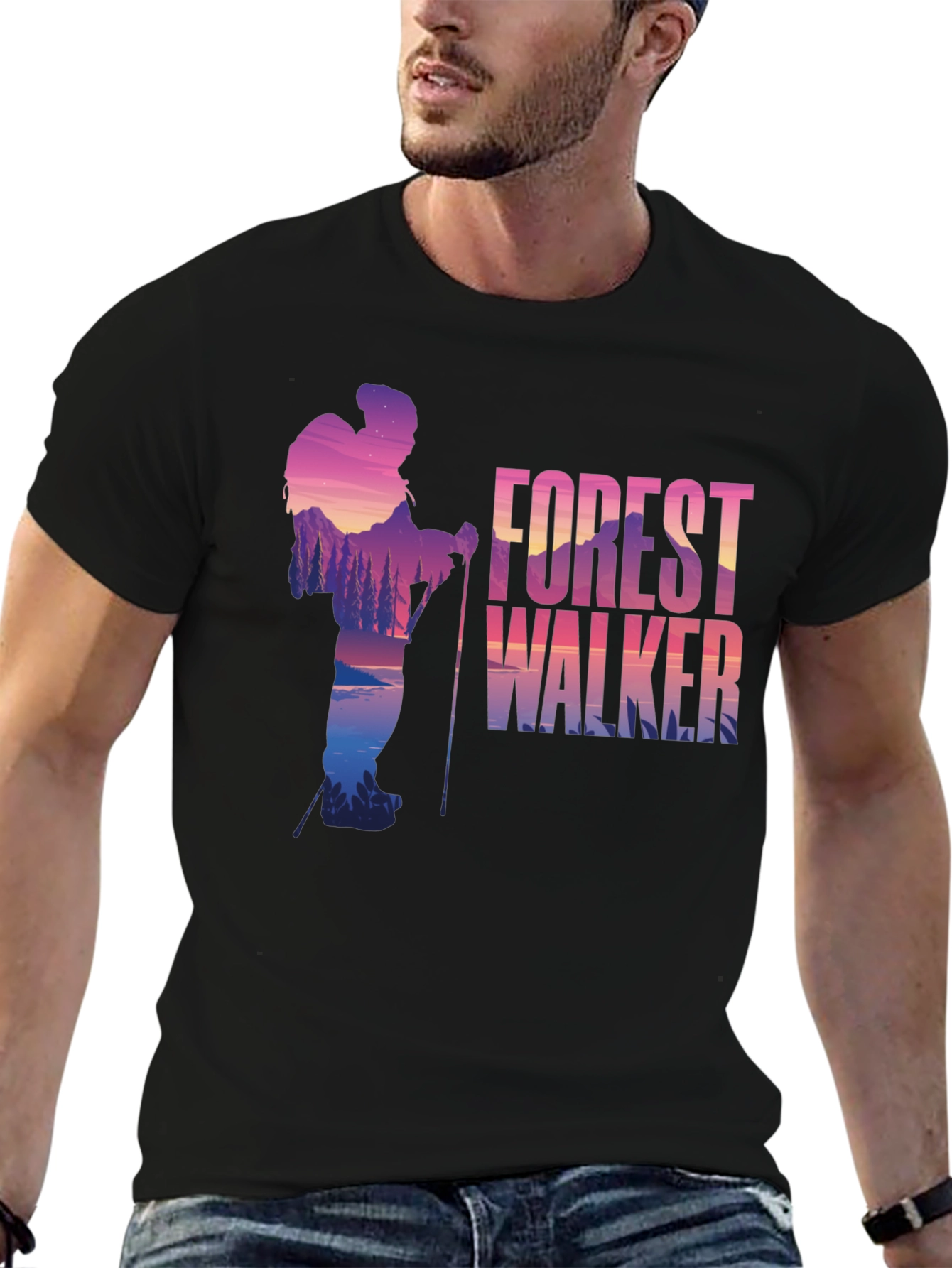 Forest Walker Graphic Tee - Nature Lovers T-Shirt