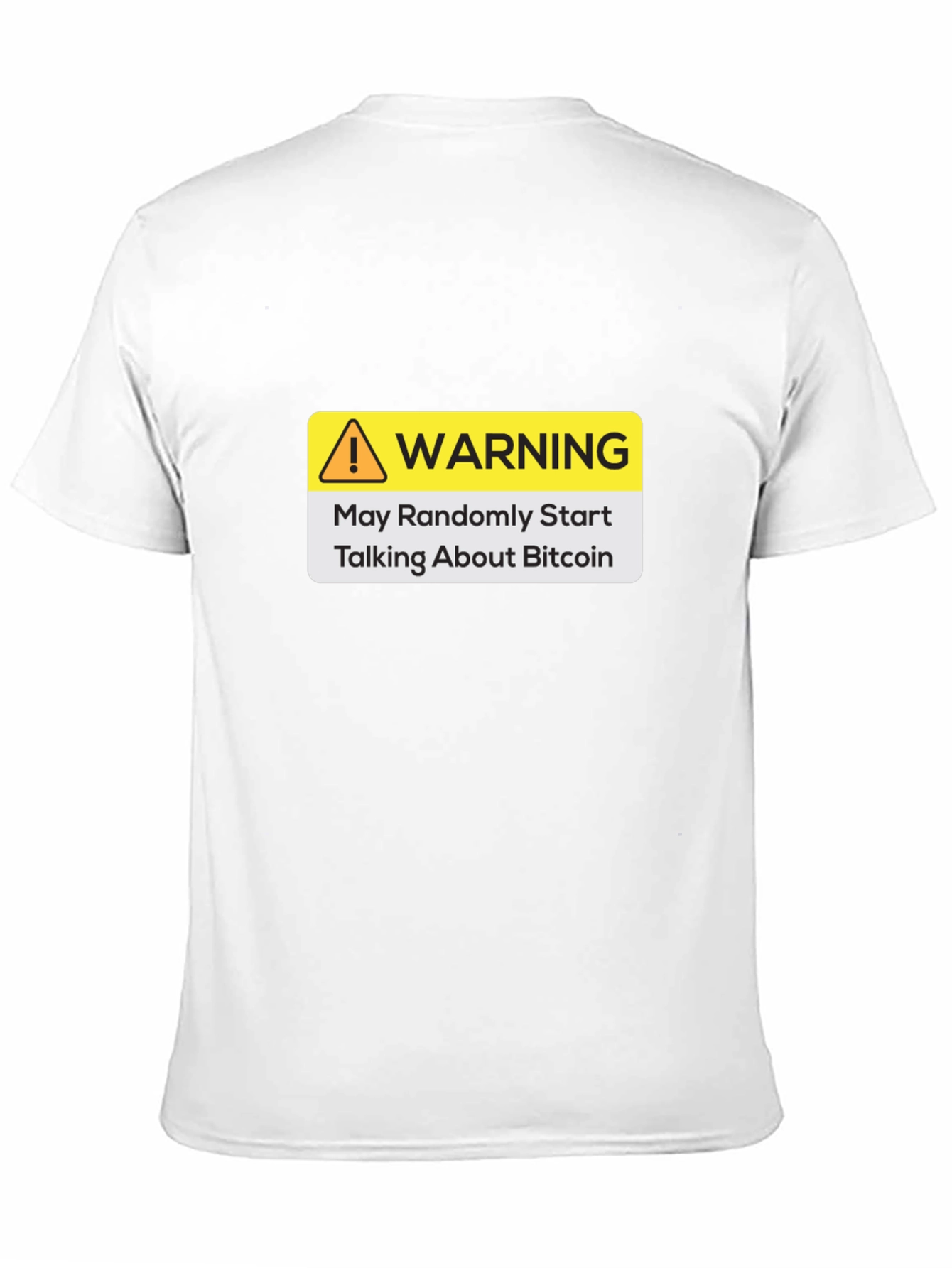 Warning Bitcoin T-Shirt - Crypto Investor Tee
