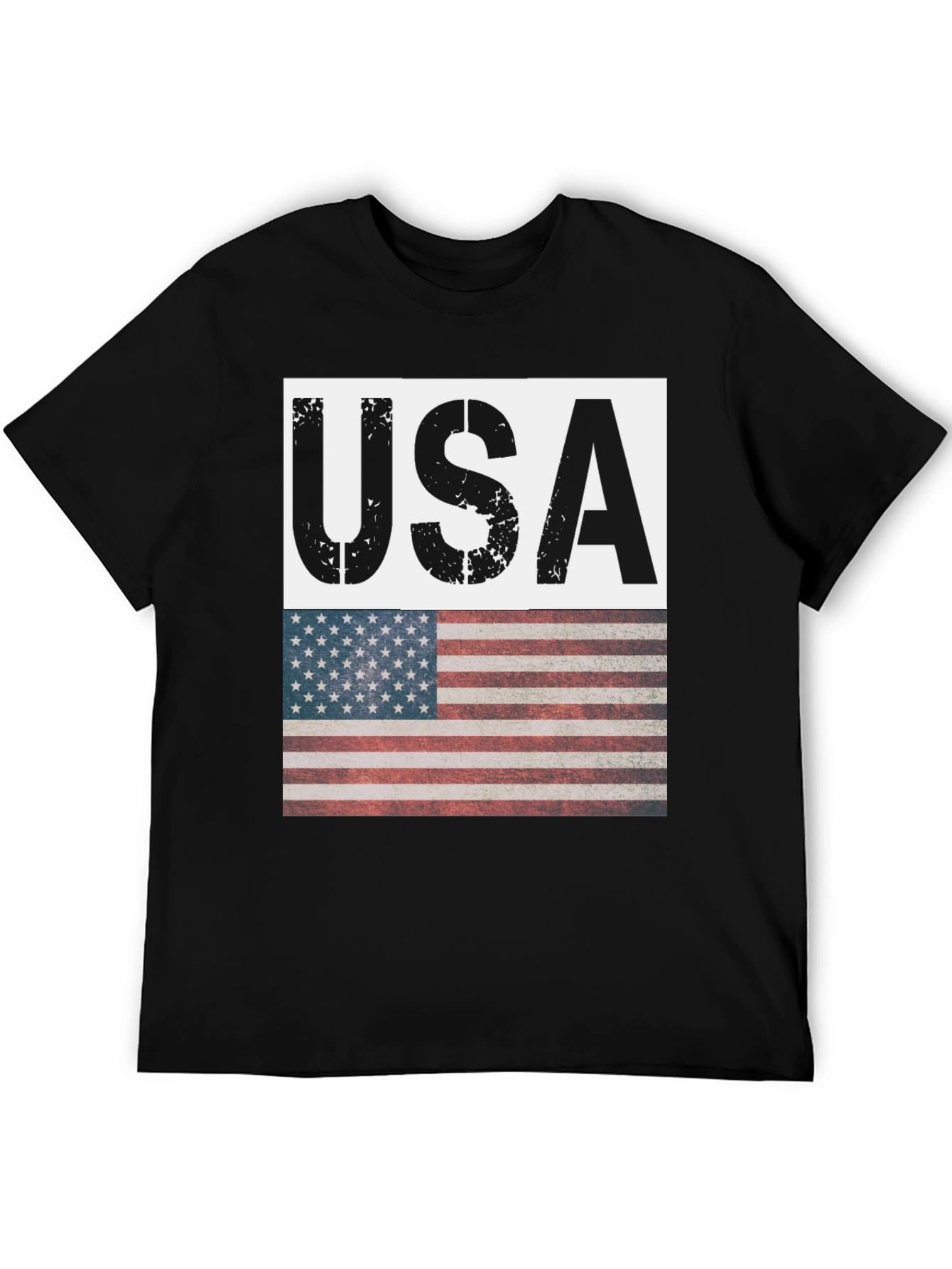 USA Flag Graphic T-Shirt - Patriotic Style