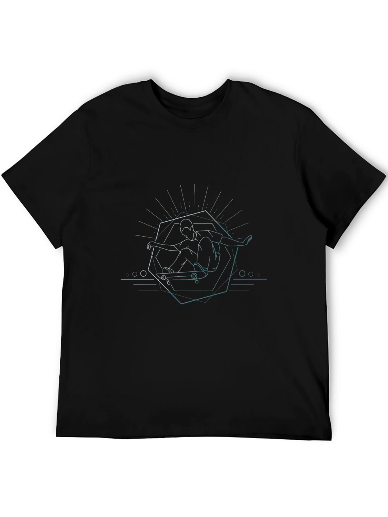 Skateboarding Graphic Tee - Cool Minimalist Design
