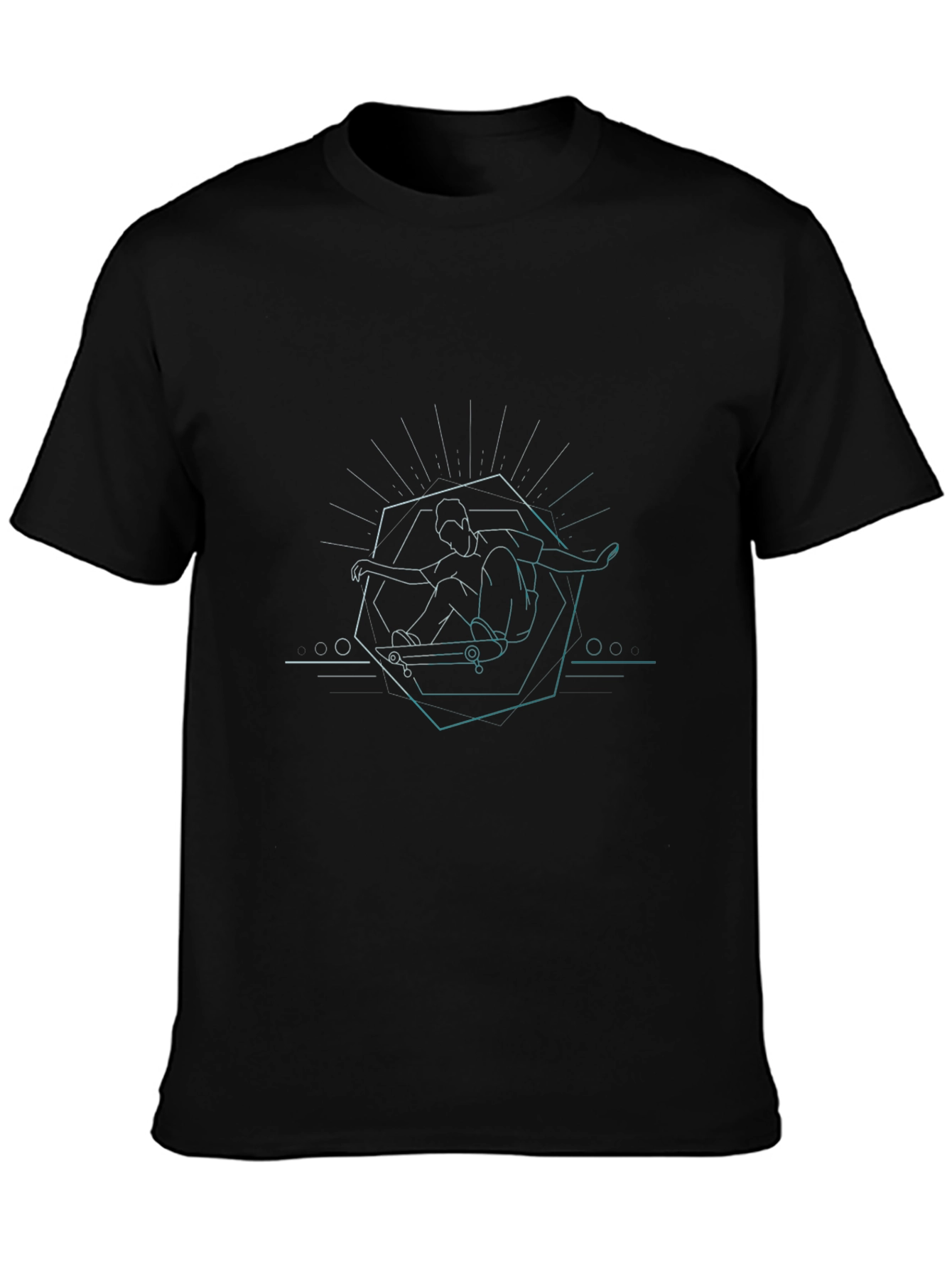 Skateboarding Graphic Tee - Cool Minimalist Design