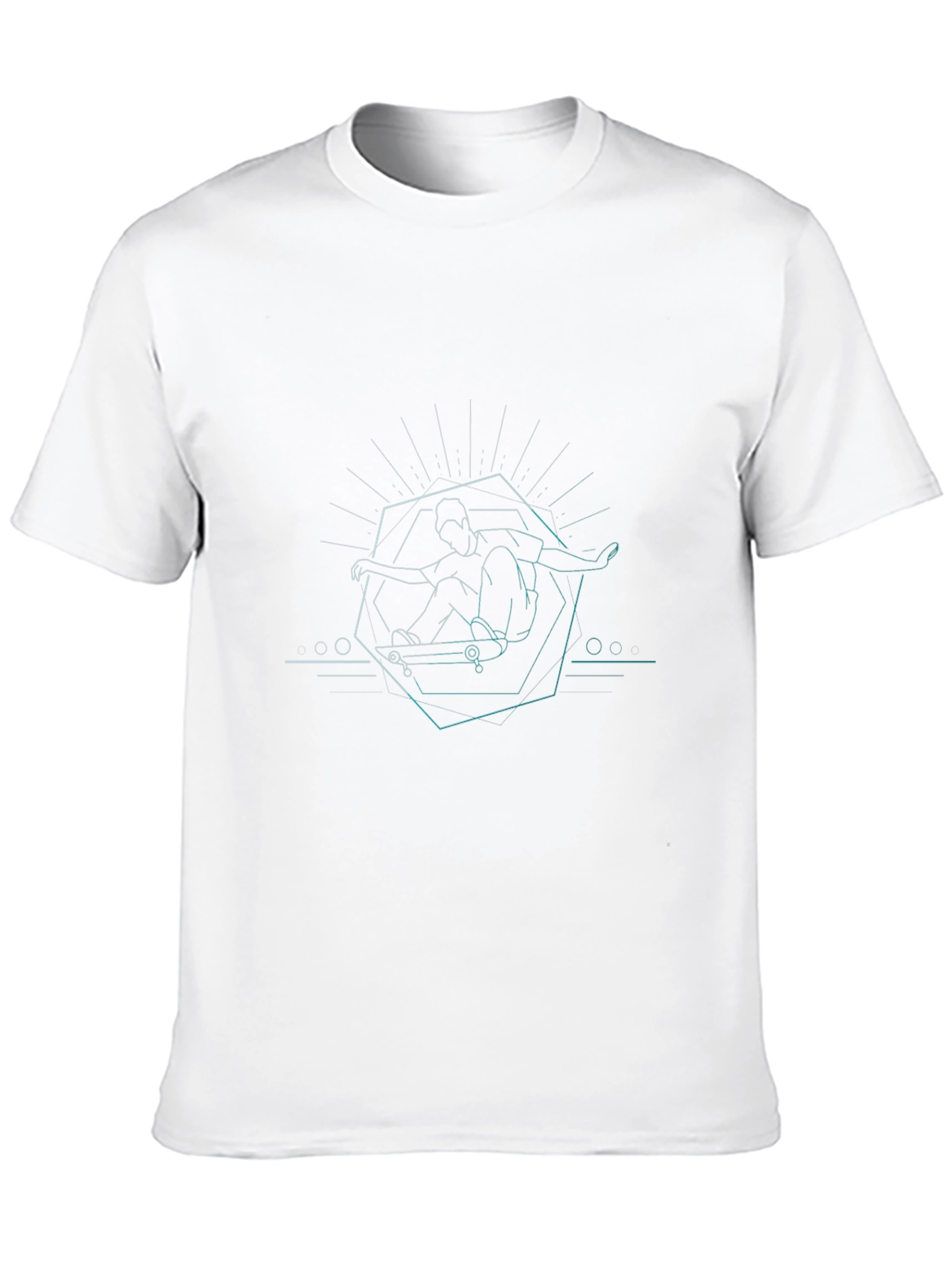 Skateboarding Graphic Tee - Cool Minimalist Design
