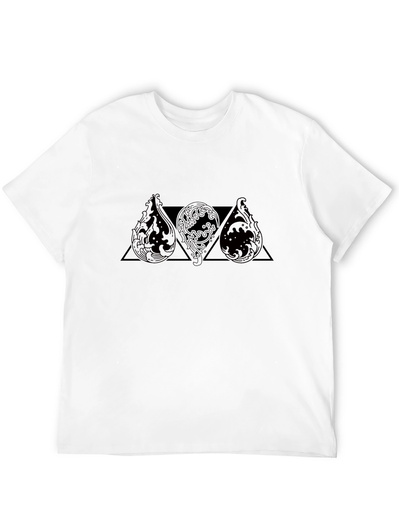 Graphic Tee: Water Element Triangle Design